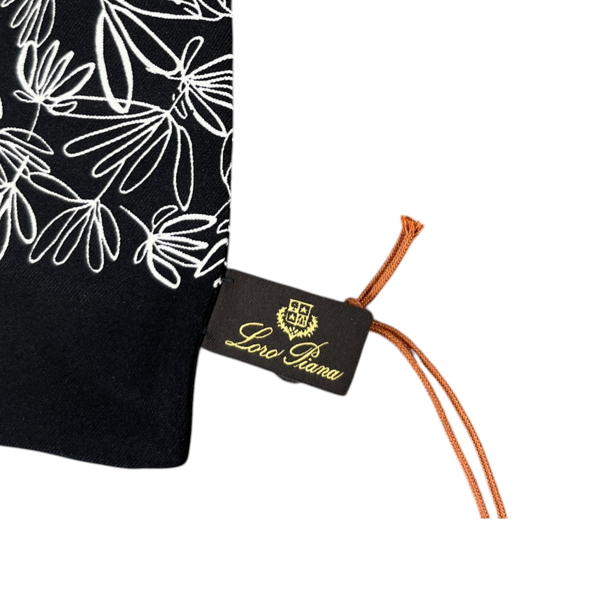 Women's Floral Print Scarf Black