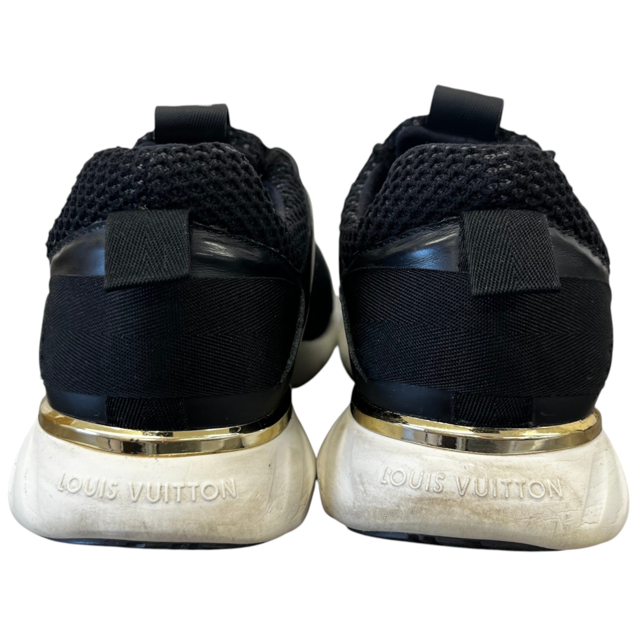Women's Mesh Monogram Low Trainers Black Size EU 37.5 / UK 4.5
