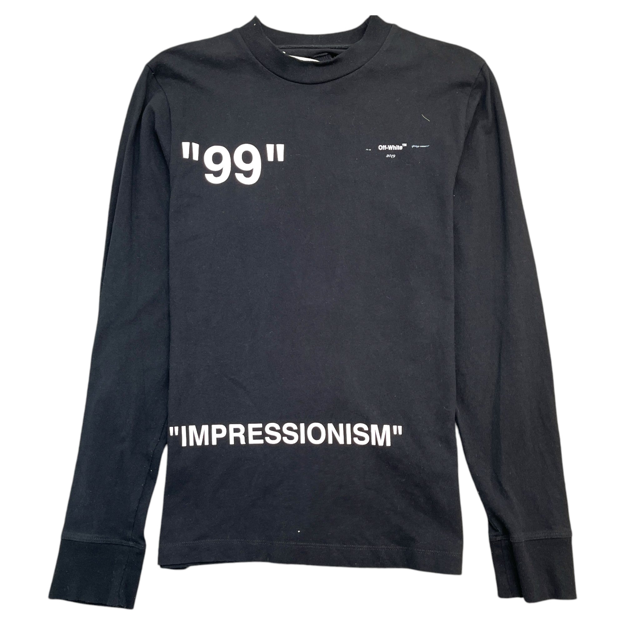 Men's Ice Man Print Long Sleeve Shirt Black Size S