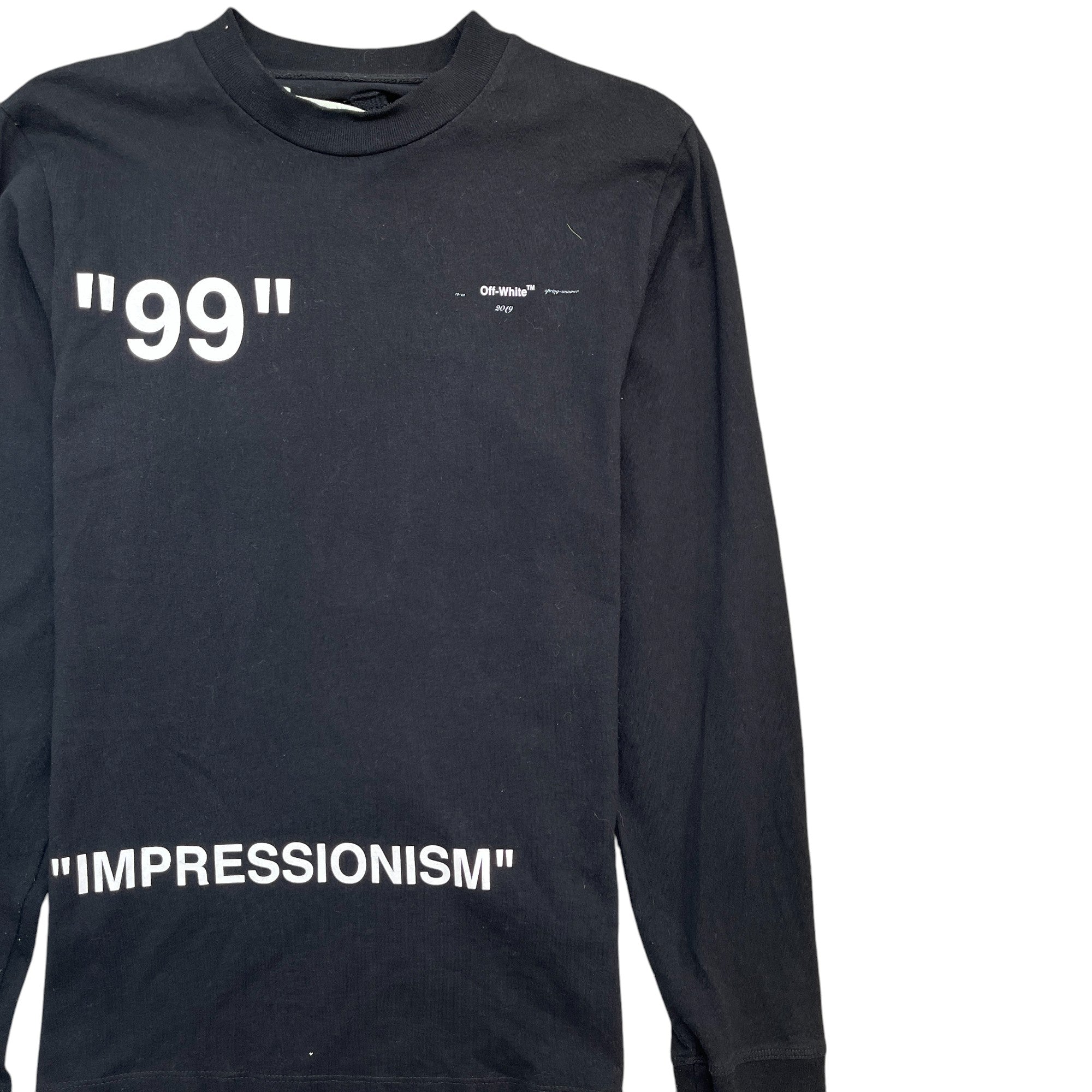 Men's Ice Man Print Long Sleeve Shirt Black Size S