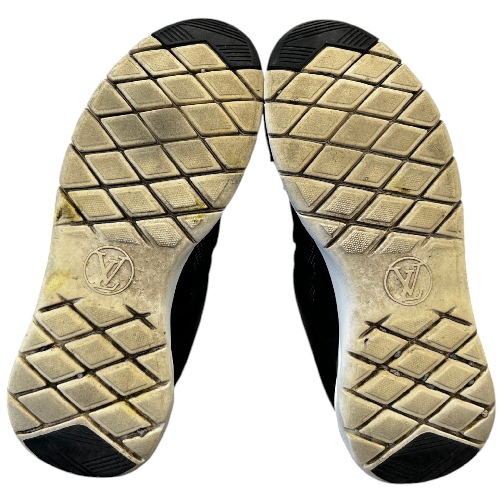 Women's Mesh Monogram Low Trainers Black Size EU 37.5 / UK 4.5