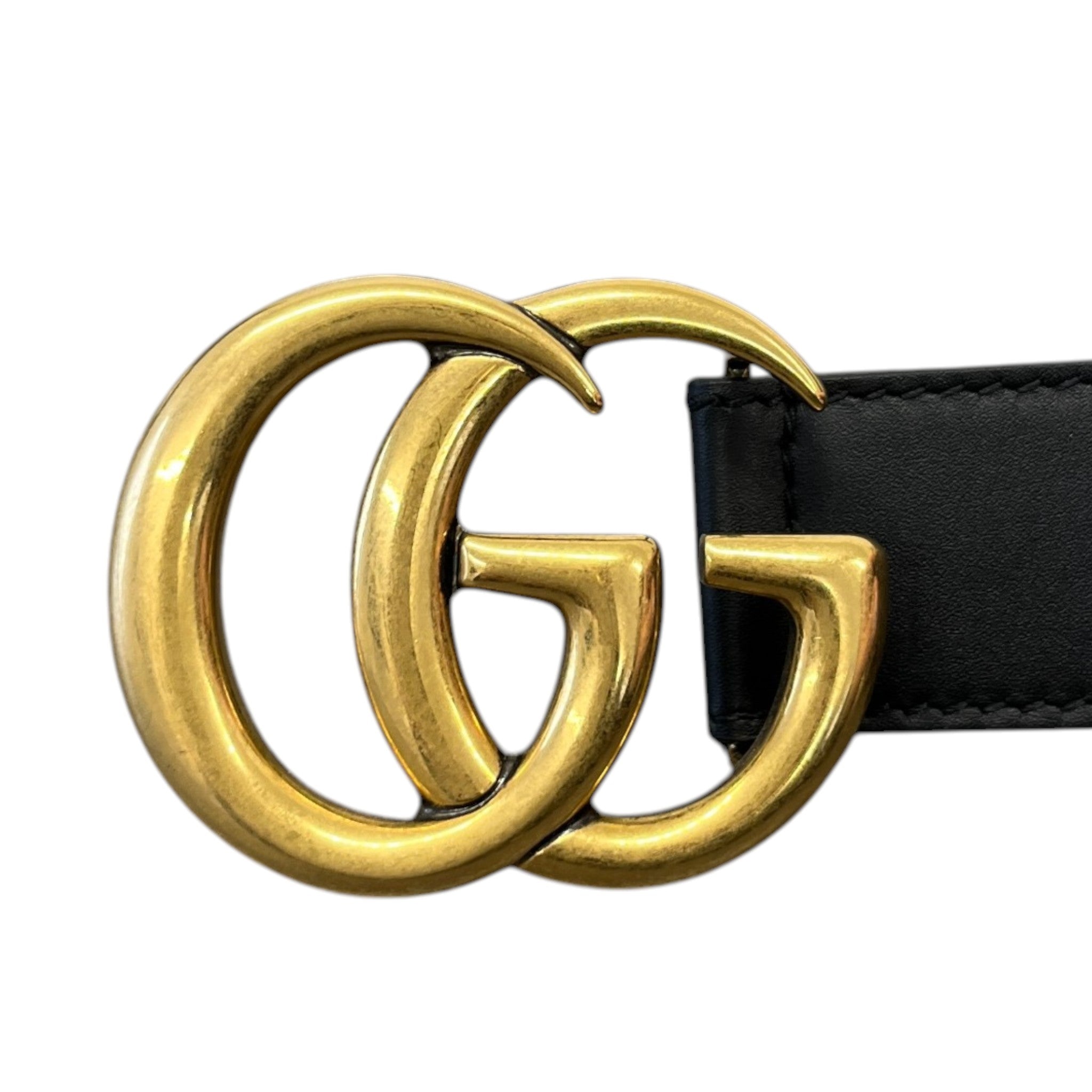 Women's Gg Marmont Belt Black Size Waist 28"