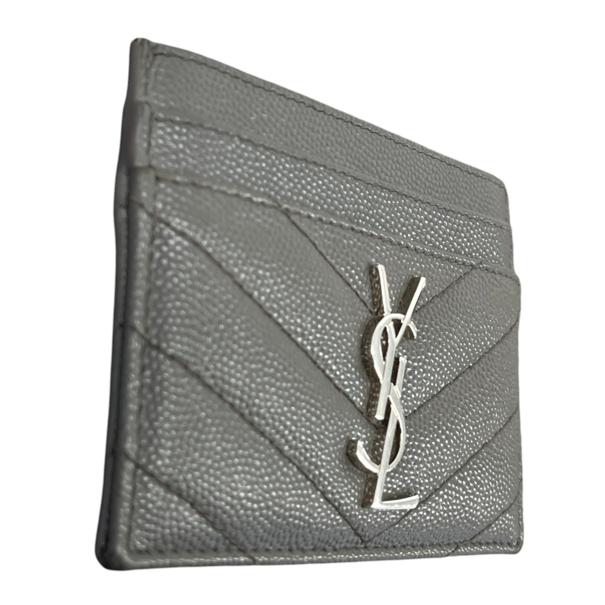 Women's Cassandre Matelassé Card Holder Grey