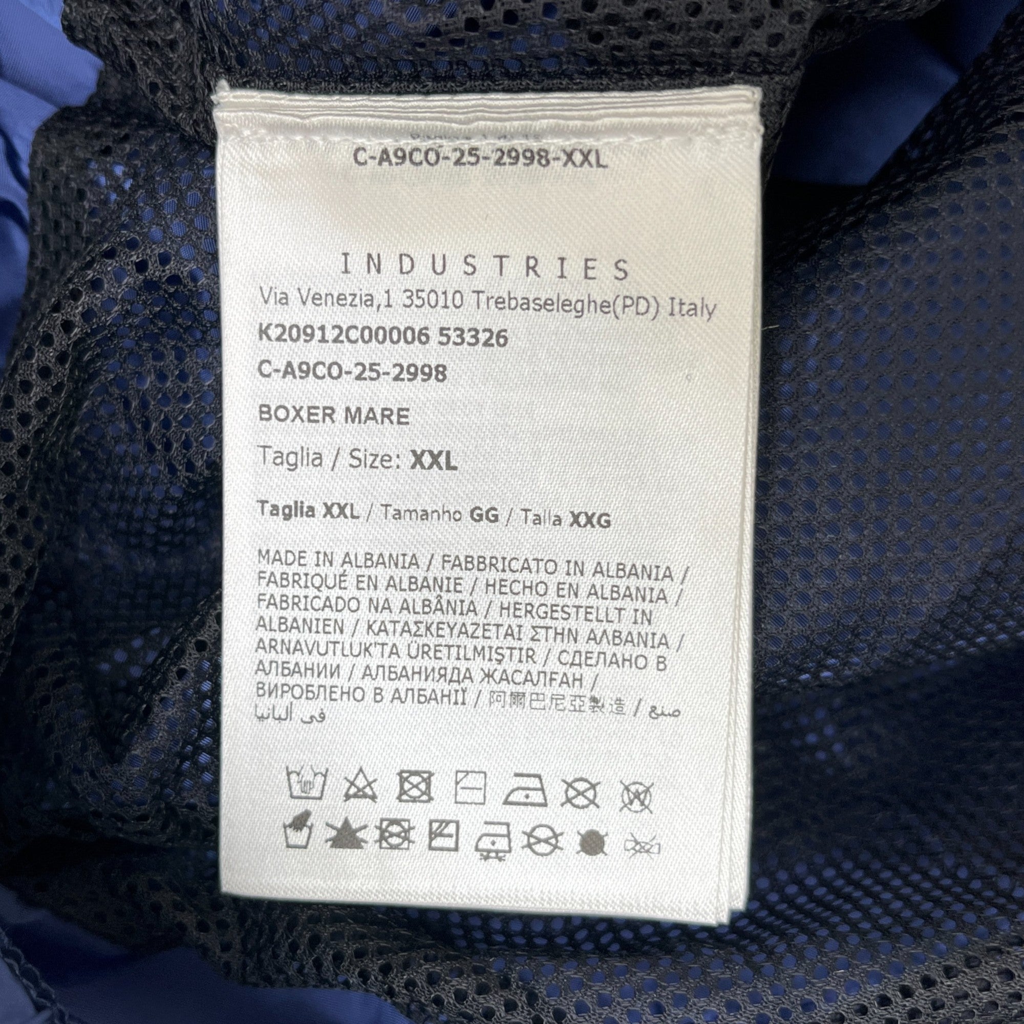 Men's Boxer Mare Swim Shorts Blue Size XXL