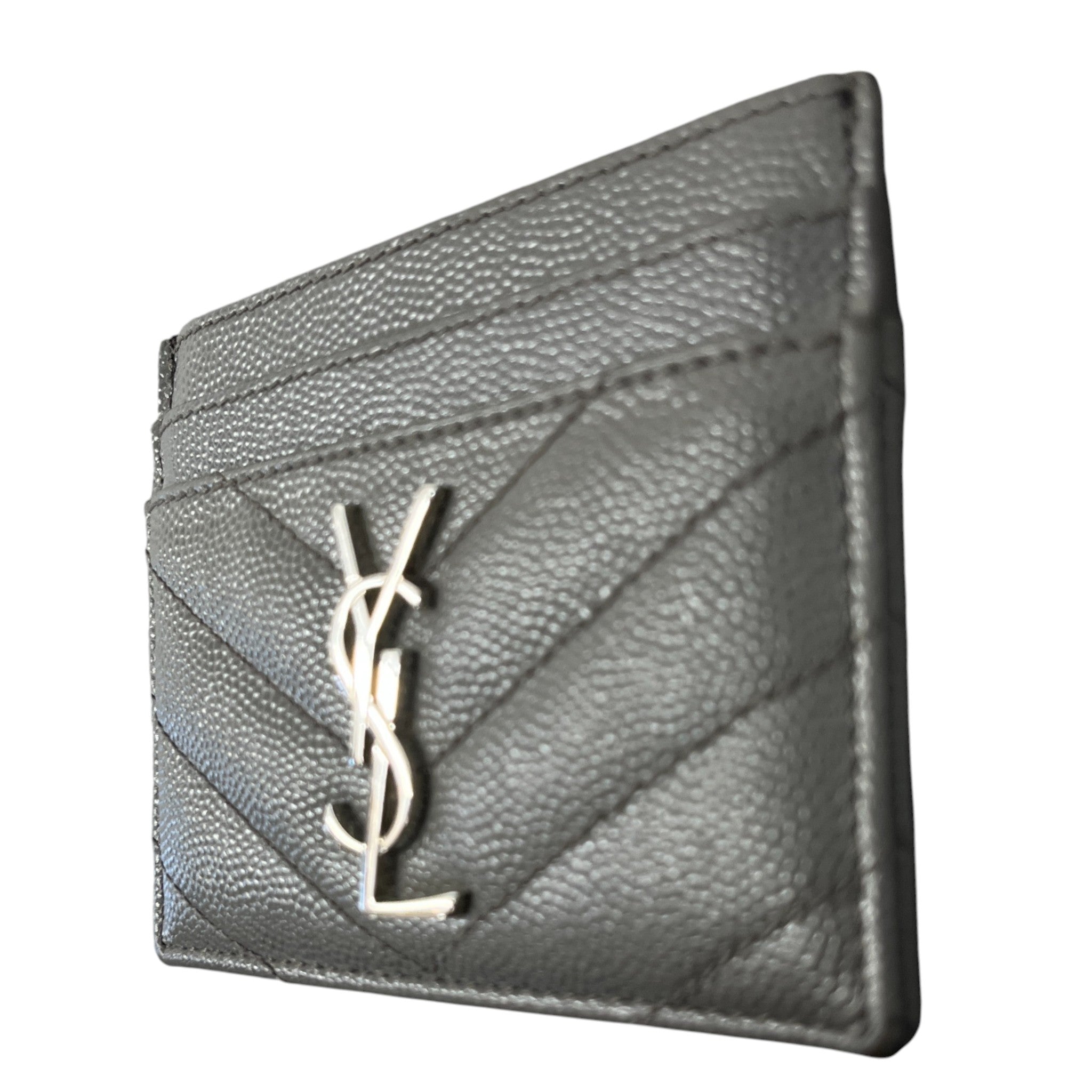 Women's Cassandre Matelassé Card Holder Grey