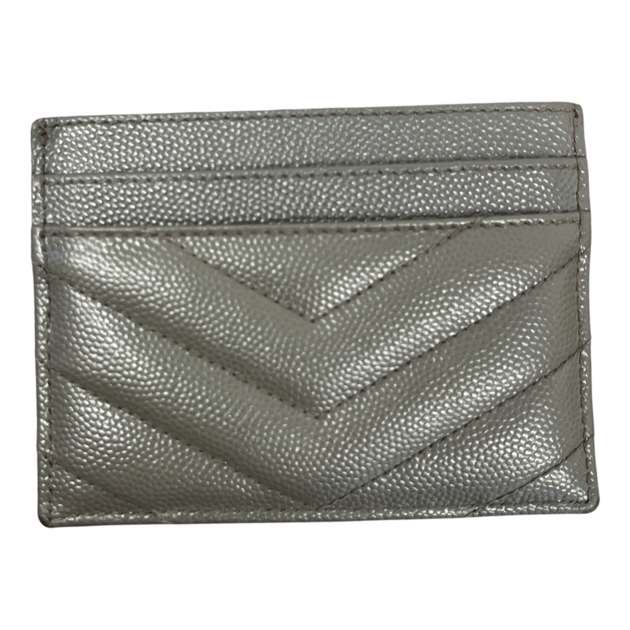 Women's Cassandre Matelassé Card Holder Grey