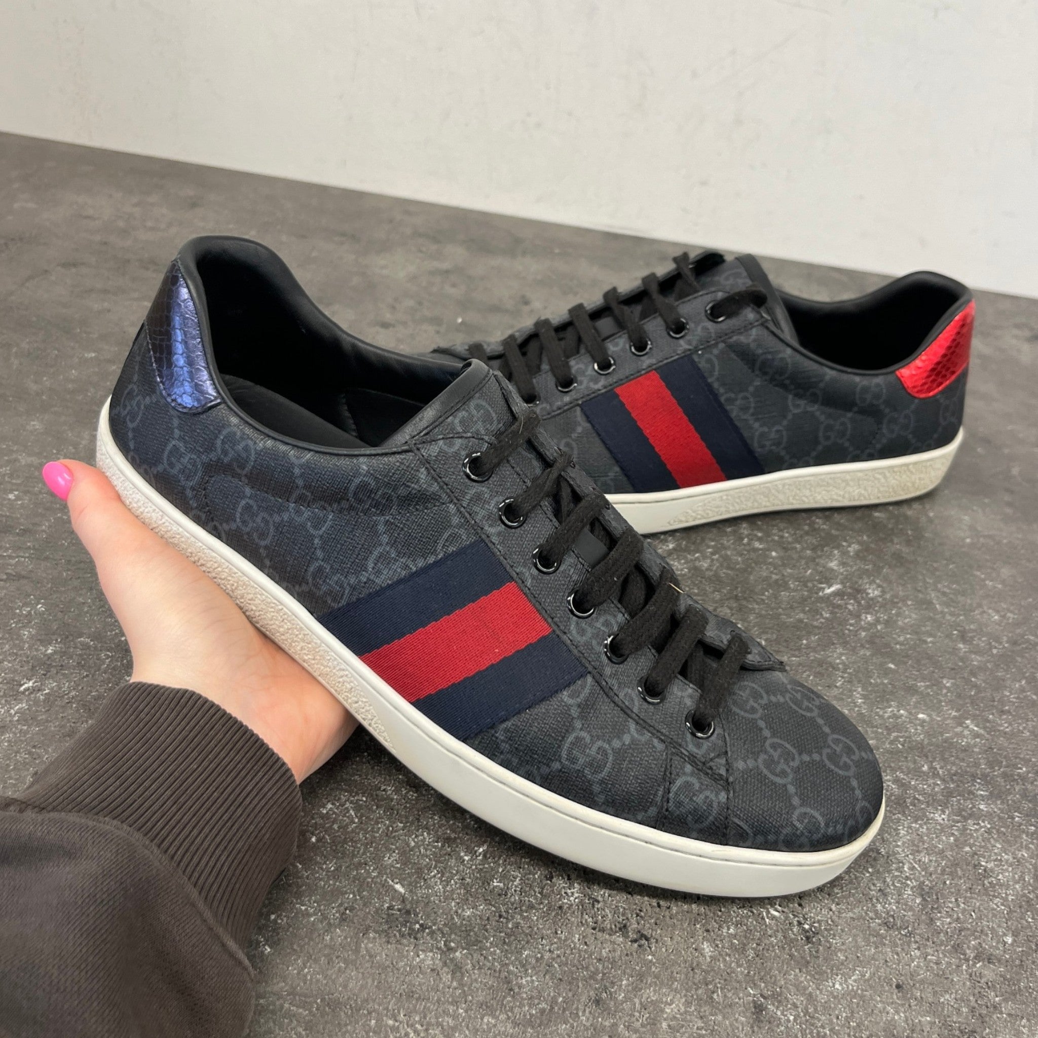 Men's Ace Low Trainers Grey Size EU 42 / UK 8