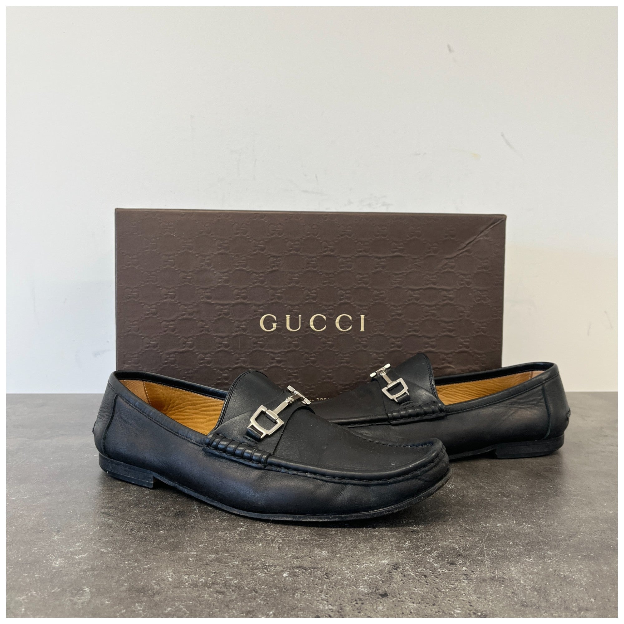 Men's Horsebit Leather Loafers Brown Size EU 41 / UK 7