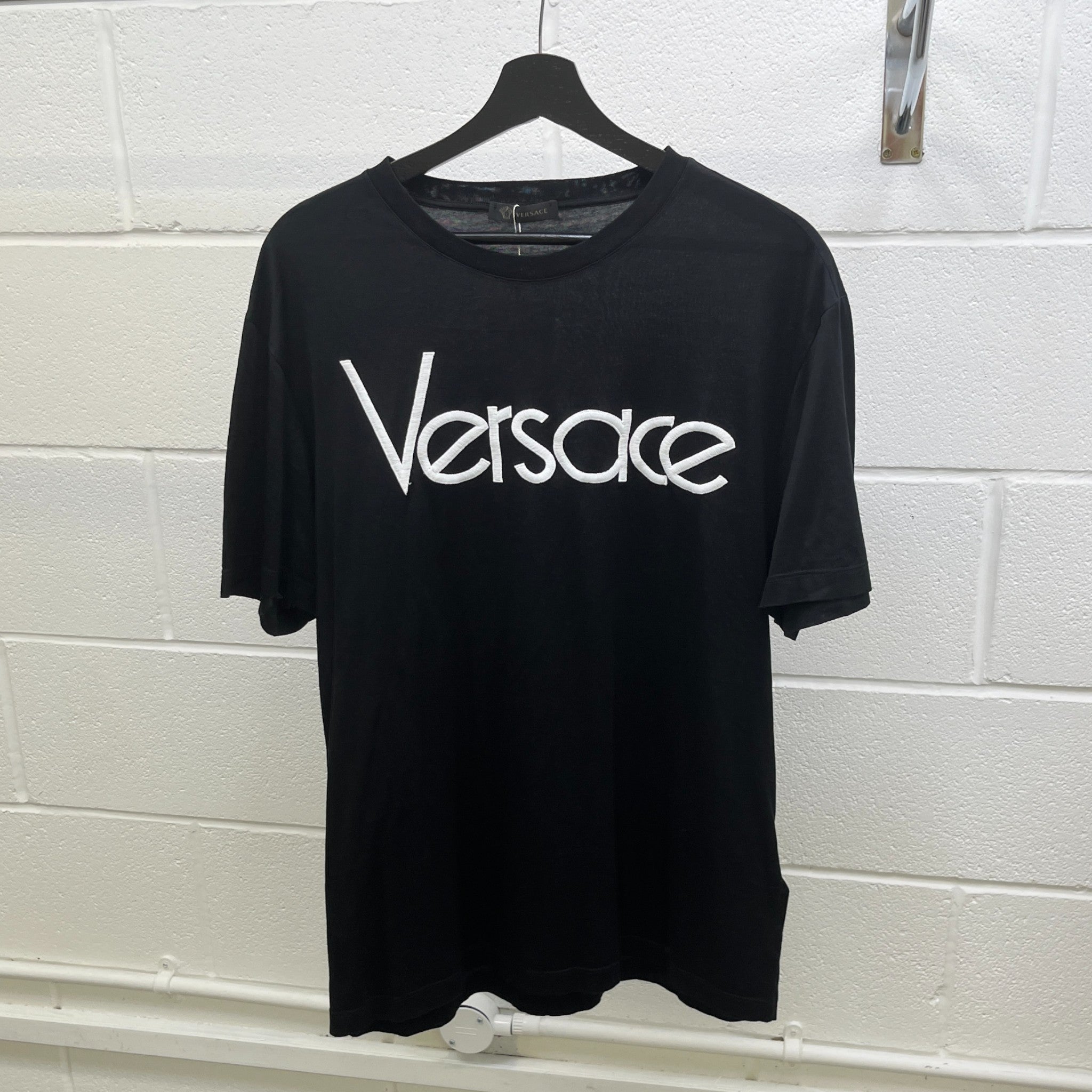 Men's Logo Print T-Shirt Black Size M