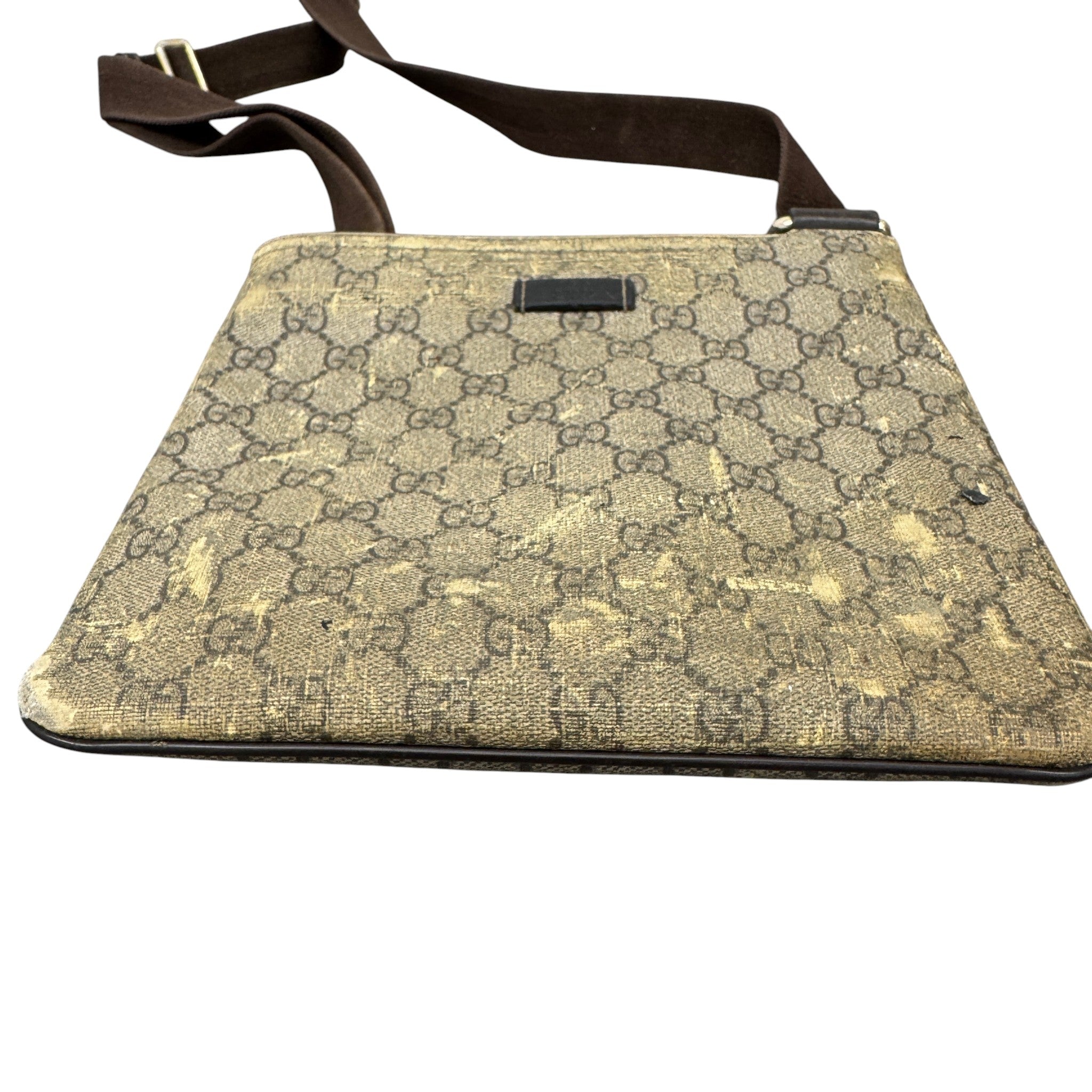 Men's Gg Supreme Messenger Bag Beige