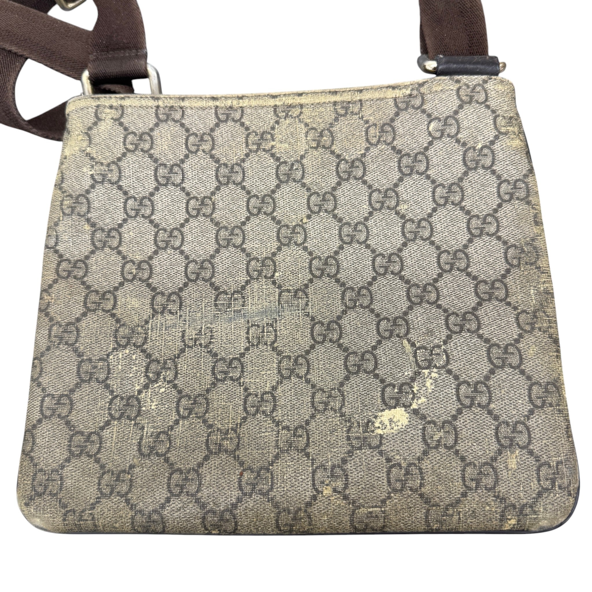 Men's Gg Supreme Messenger Bag Beige