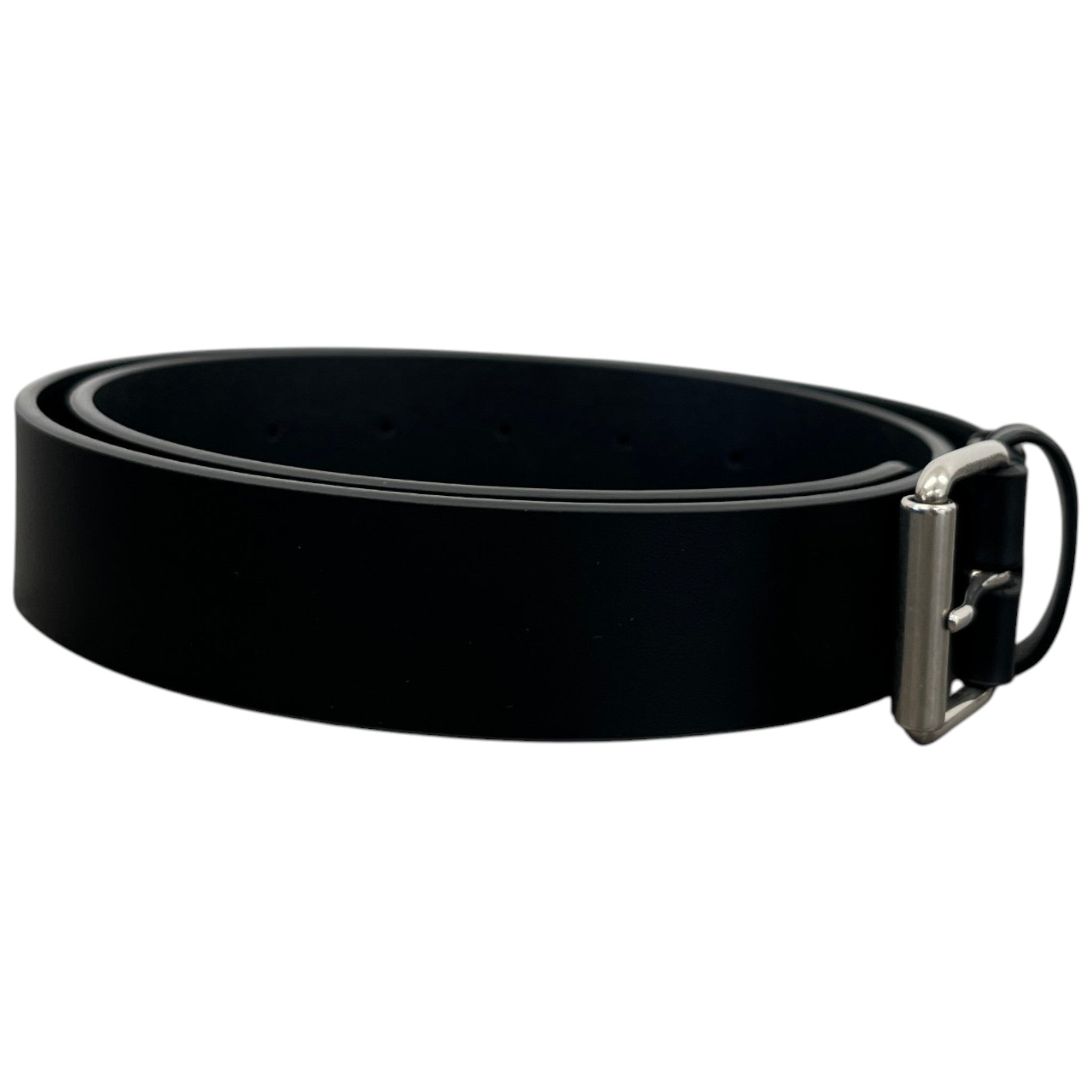 Men's Logo Buckle Belt Black