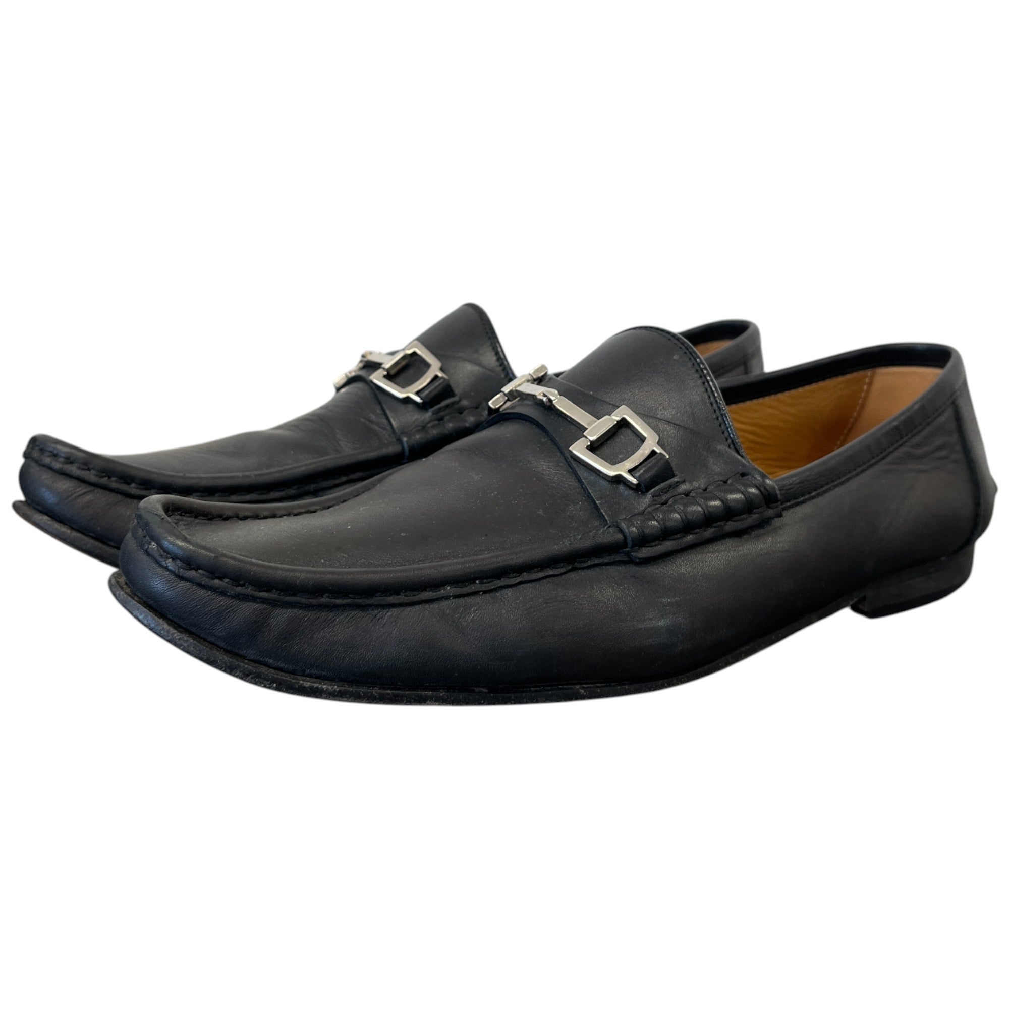 Men's Horsebit Leather Loafers Brown Size EU 41 / UK 7