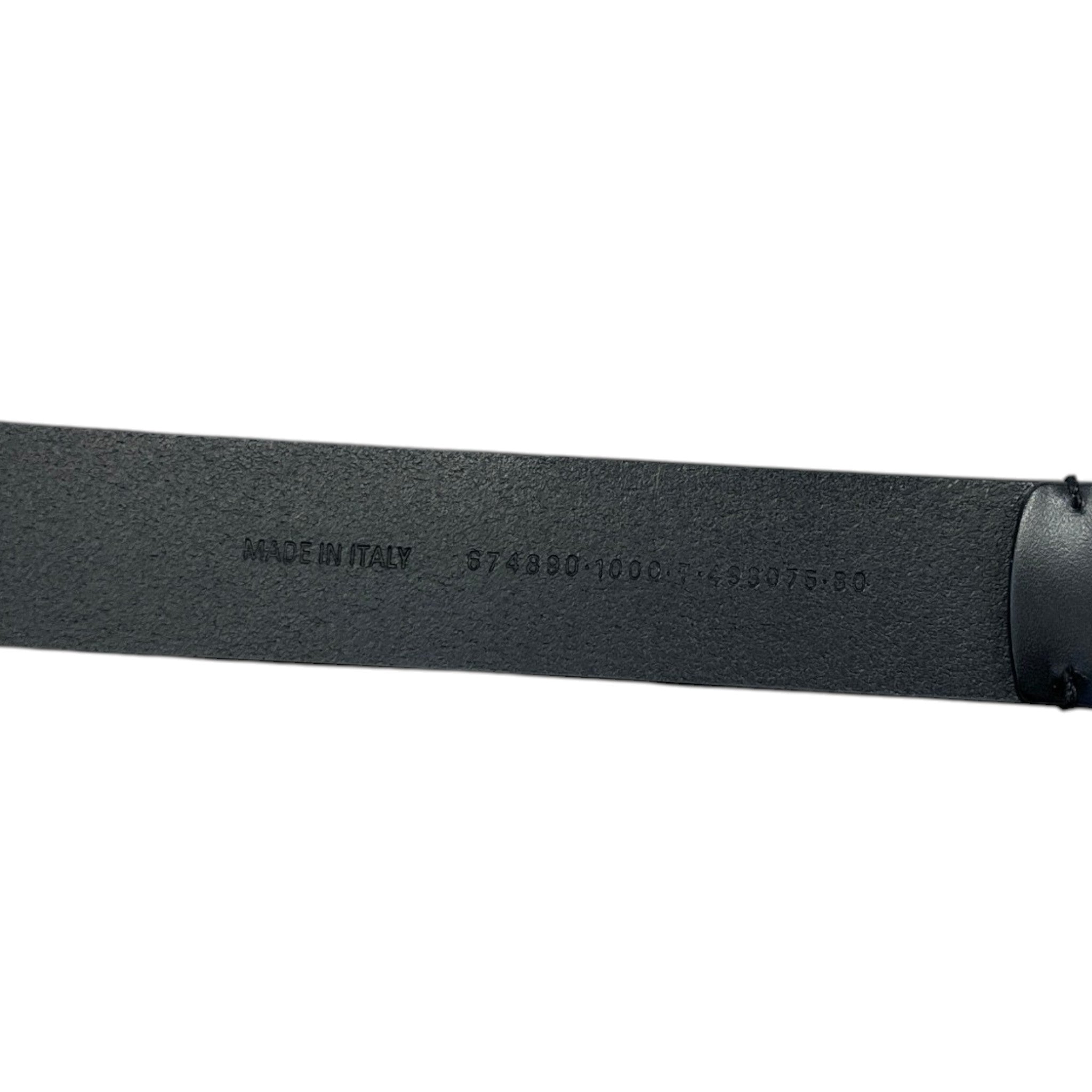 Men's Logo Buckle Belt Black