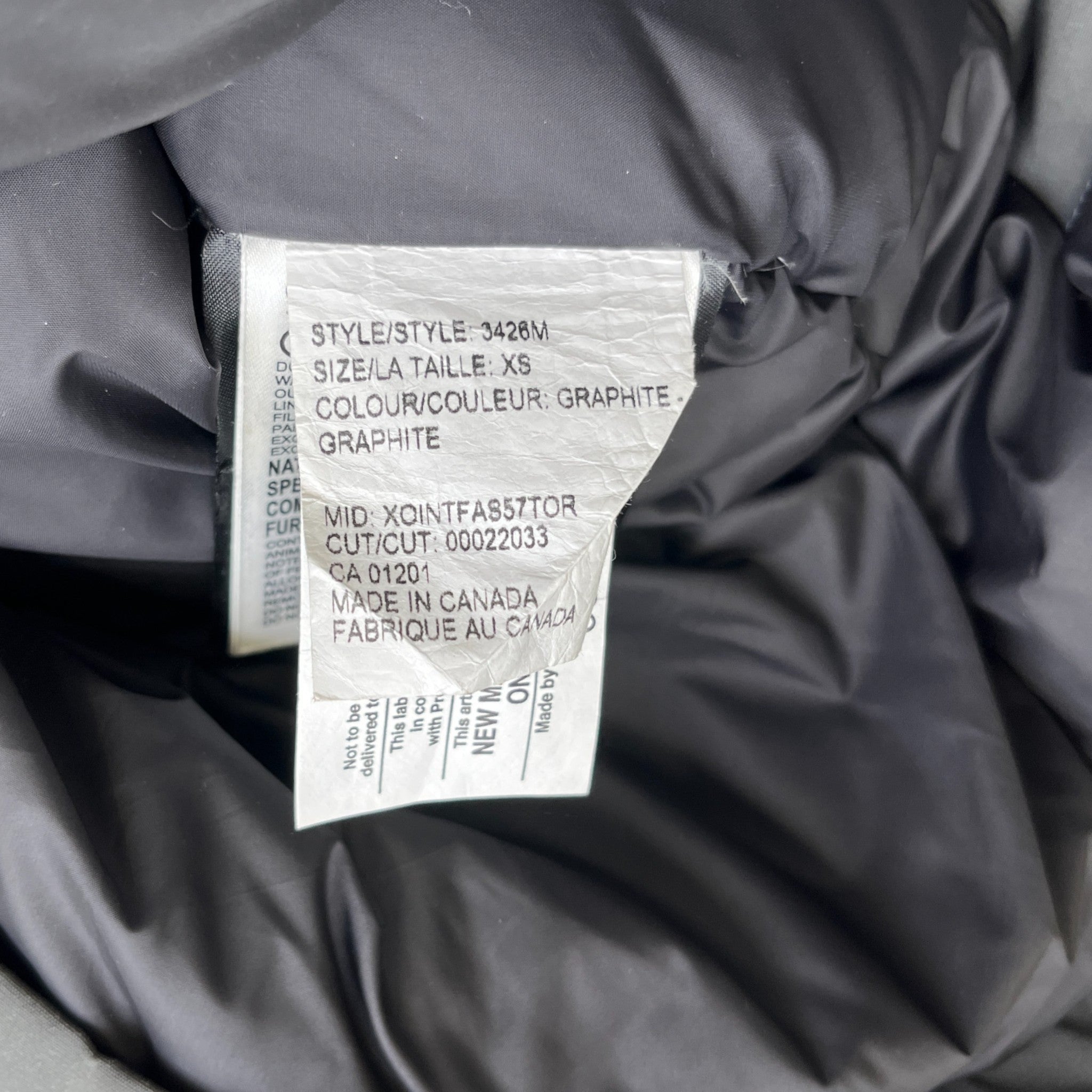 Men's Chateau Down Jacket Grey Size XS