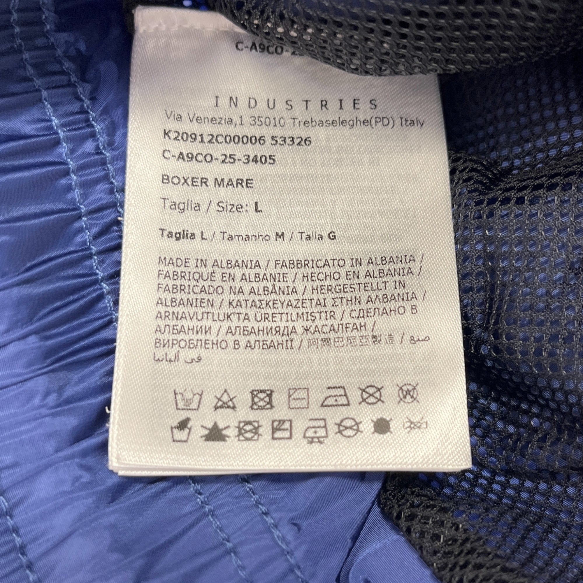 Men's Boxer Mare Swim Shorts Blue Size L