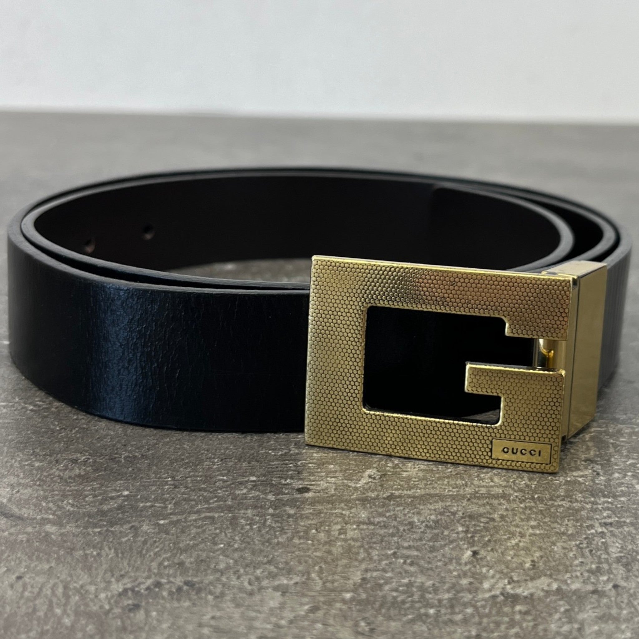 Men's G Buckle Size 100Cm / 34-36" Belt Black Size Waist 34"
