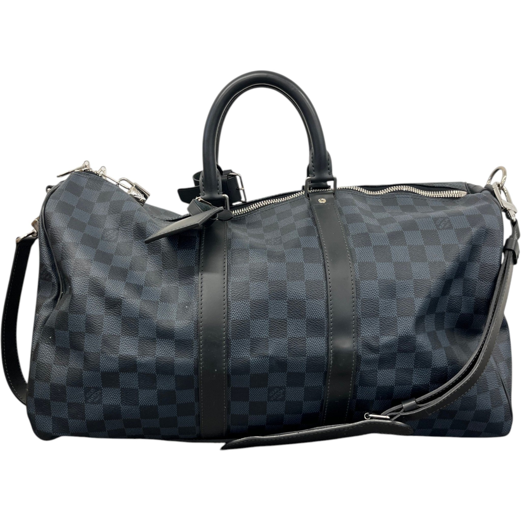 Men's Keepall Bandoulière 45 Damier Cobalt Bag Black