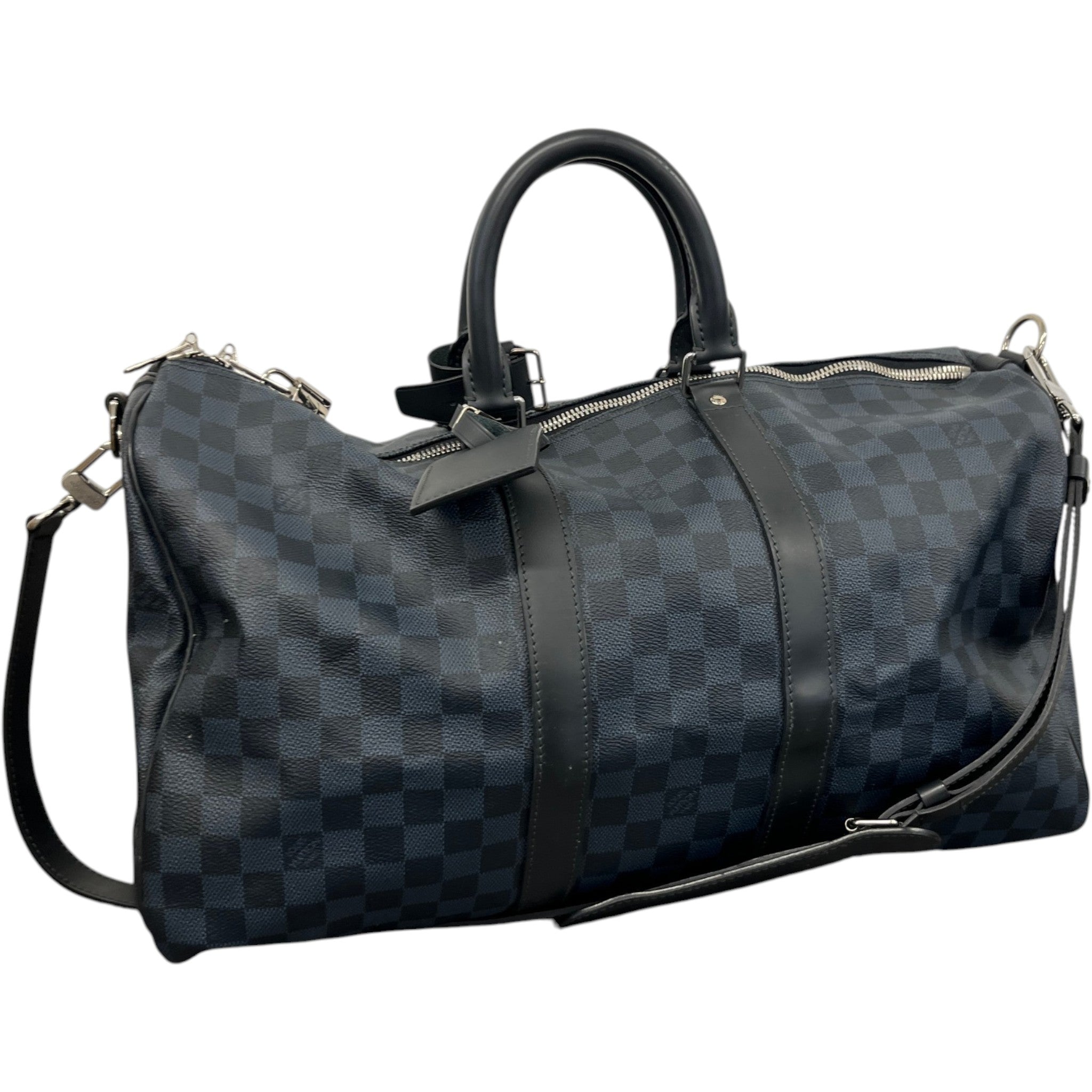 Men's Keepall Bandoulière 45 Damier Cobalt Bag Black