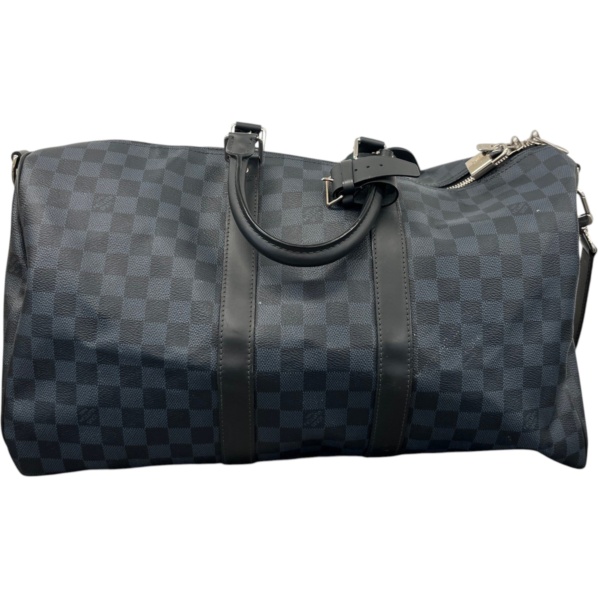 Men's Keepall Bandoulière 45 Damier Cobalt Bag Black