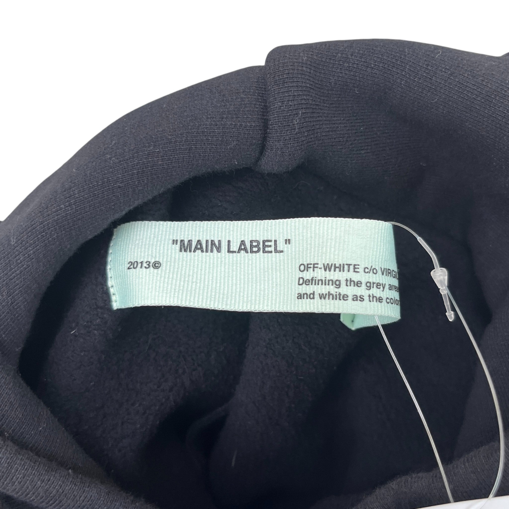 Men's Diag Bernini Layered Hoodie Black Size S