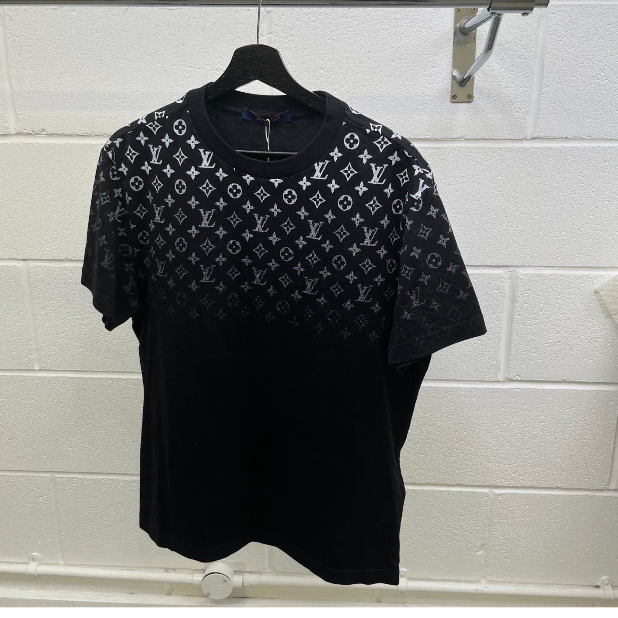 Men's Monogram Gradient T-Shirt Black Size M