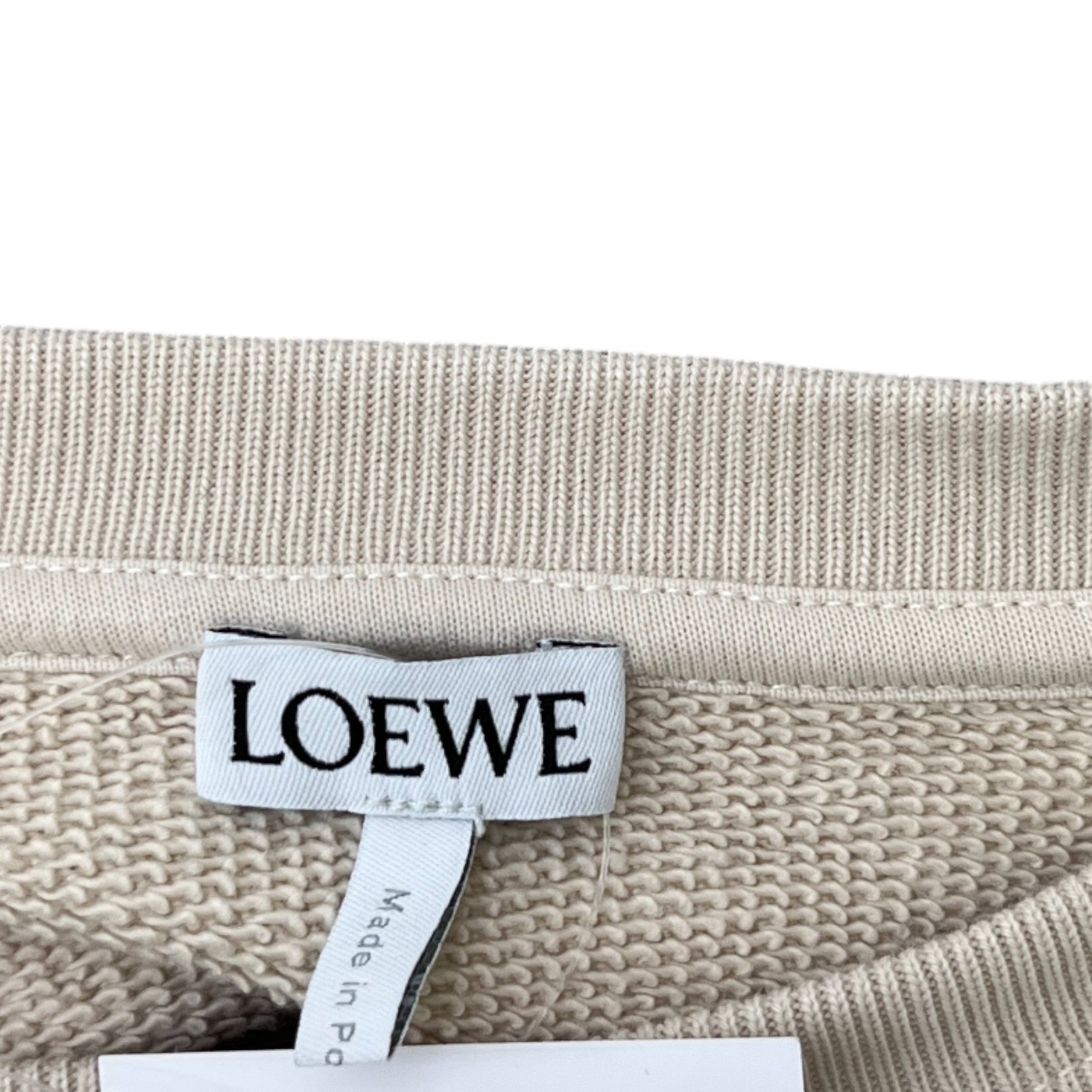 Men's Anagram Logo Sweatshirt Beige Size M