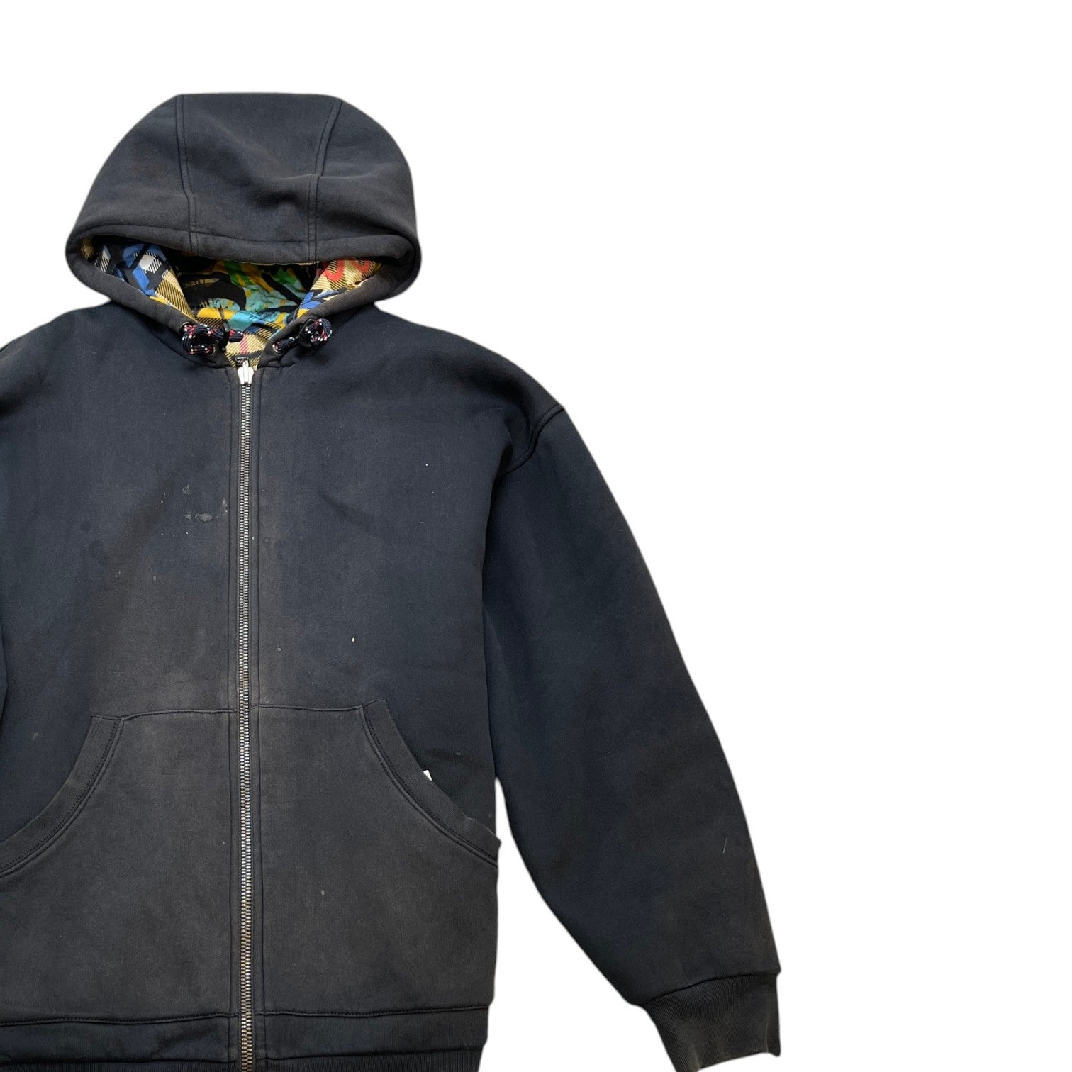Men's Graffiti Reversible Hoodie Black Size S