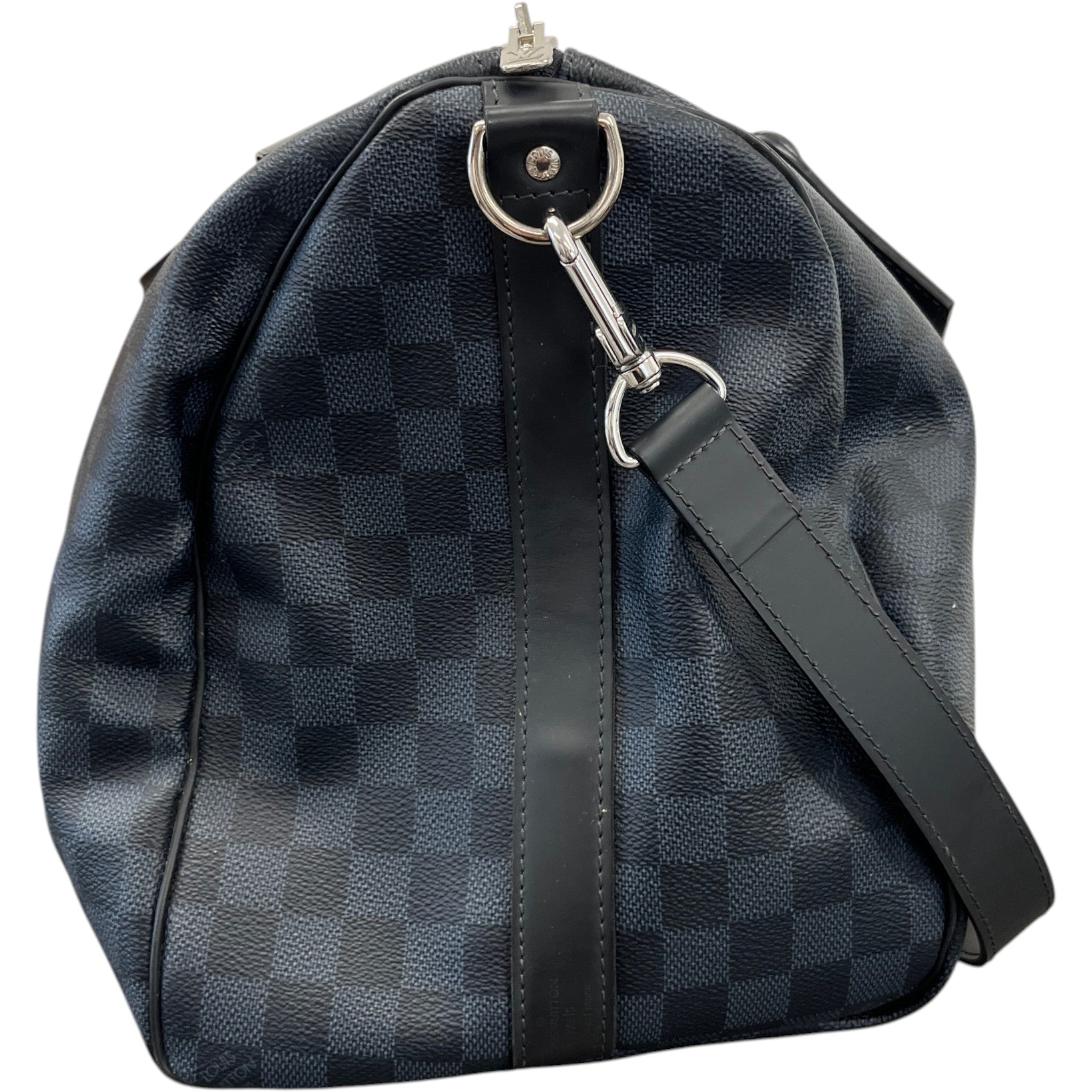 Men's Keepall Bandoulière 45 Damier Cobalt Bag Black