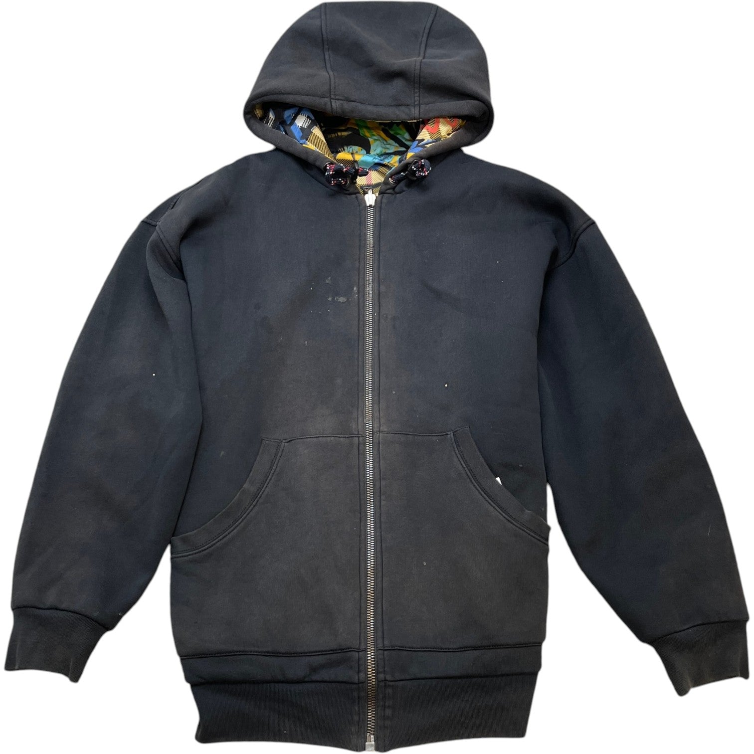 Men's Graffiti Reversible Hoodie Black Size S
