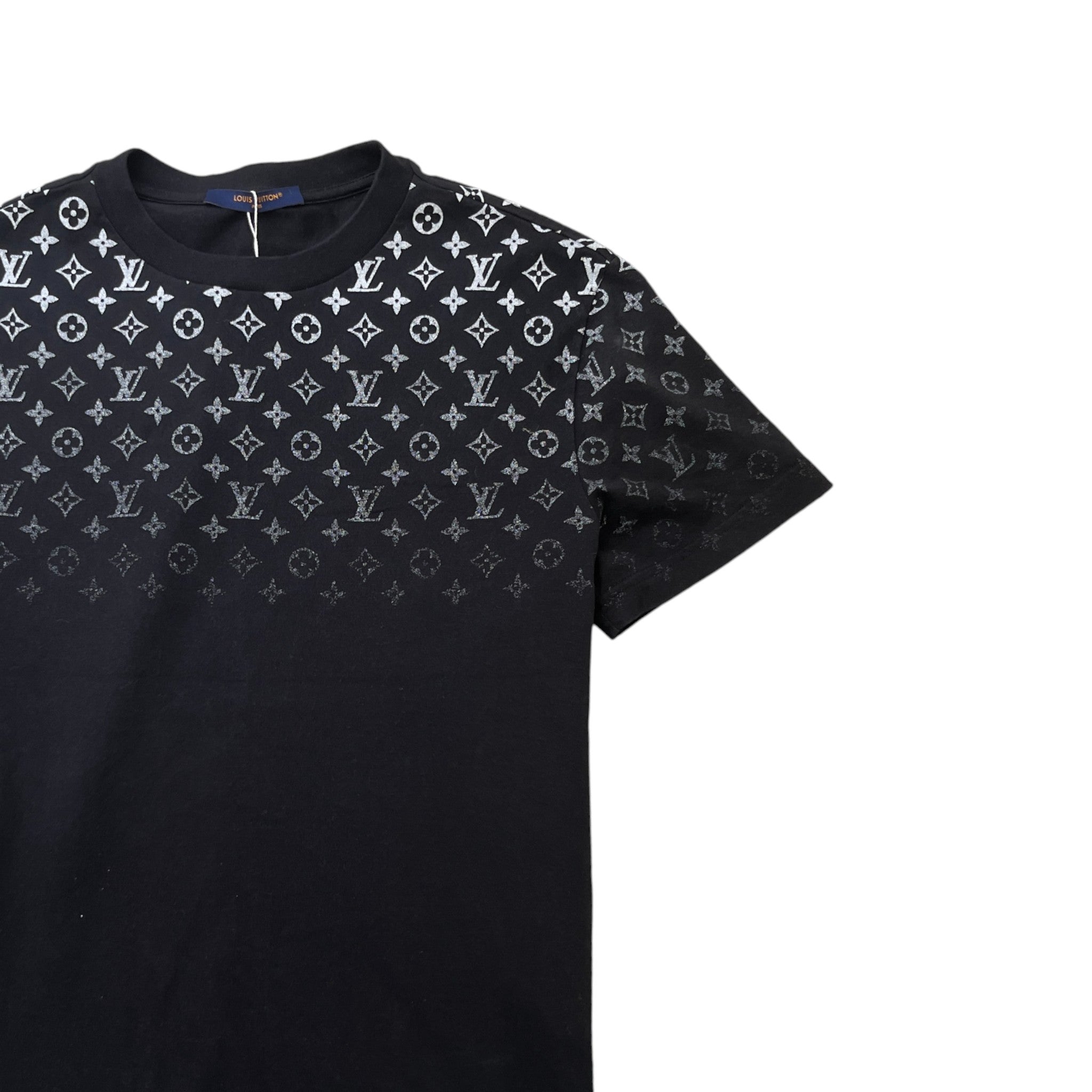 Men's Monogram Gradient T-Shirt Black Size M