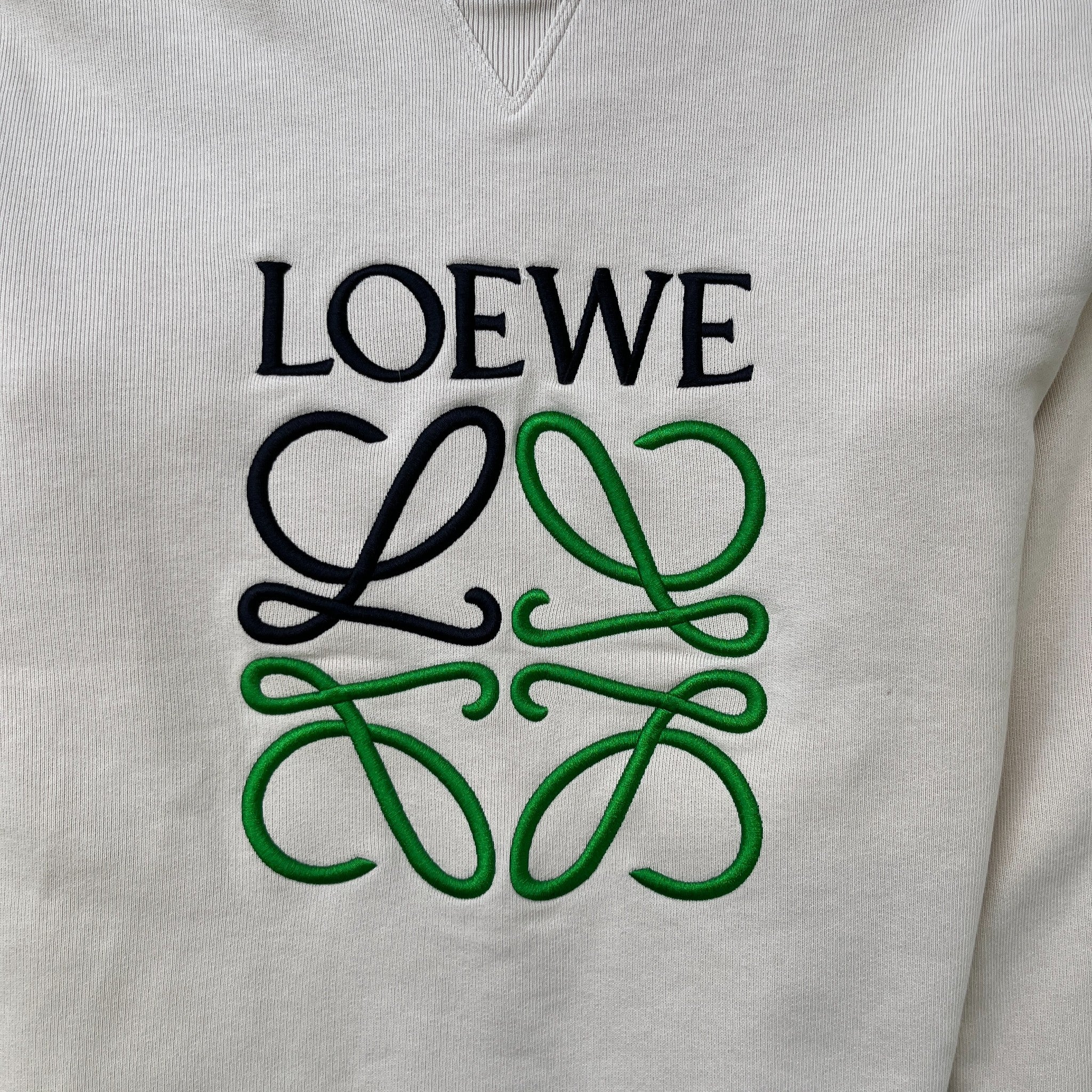 Men's Anagram Logo Sweatshirt Beige Size M