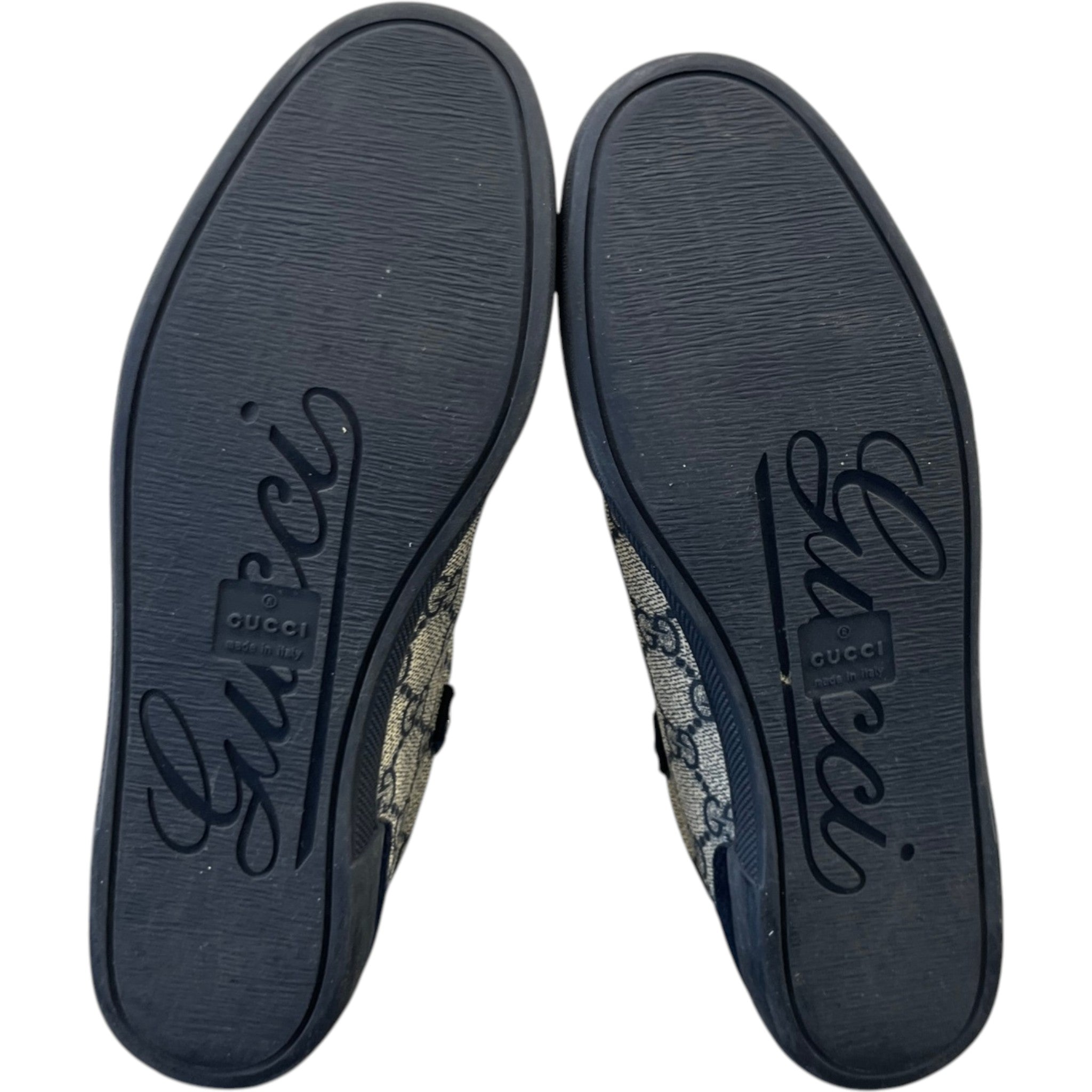 Women's Gg Supreme Canvas Low Trainers Navy Size EU 35.5 / UK 2.5