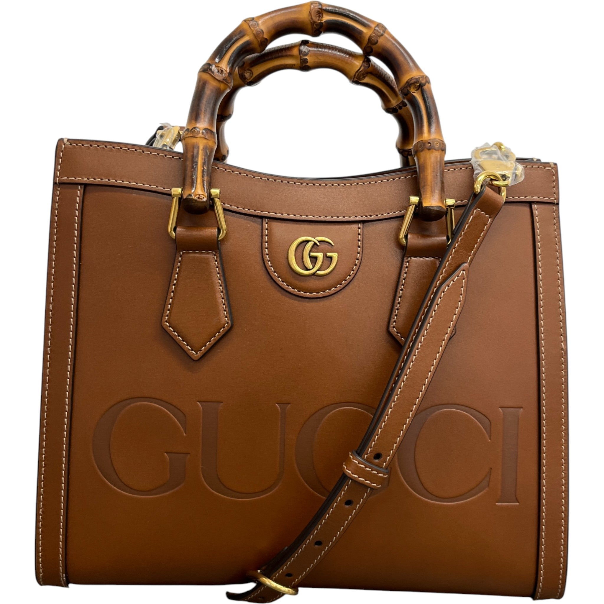 Women's Borsa Diana Bamboo Bag Brown