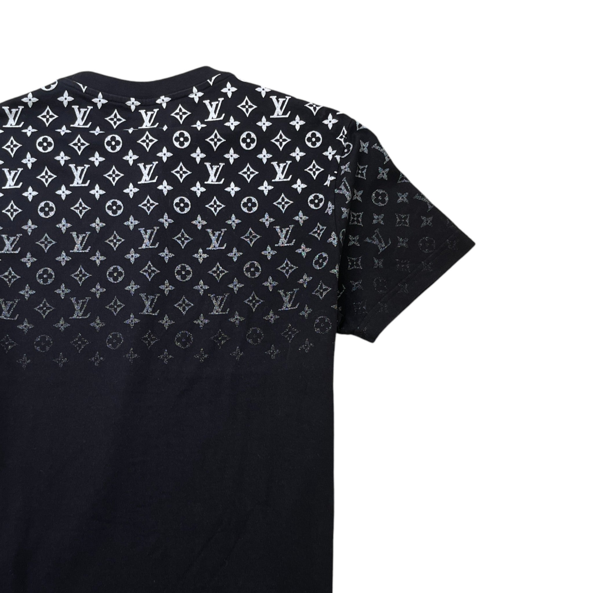 Men's Monogram Gradient T-Shirt Black Size M