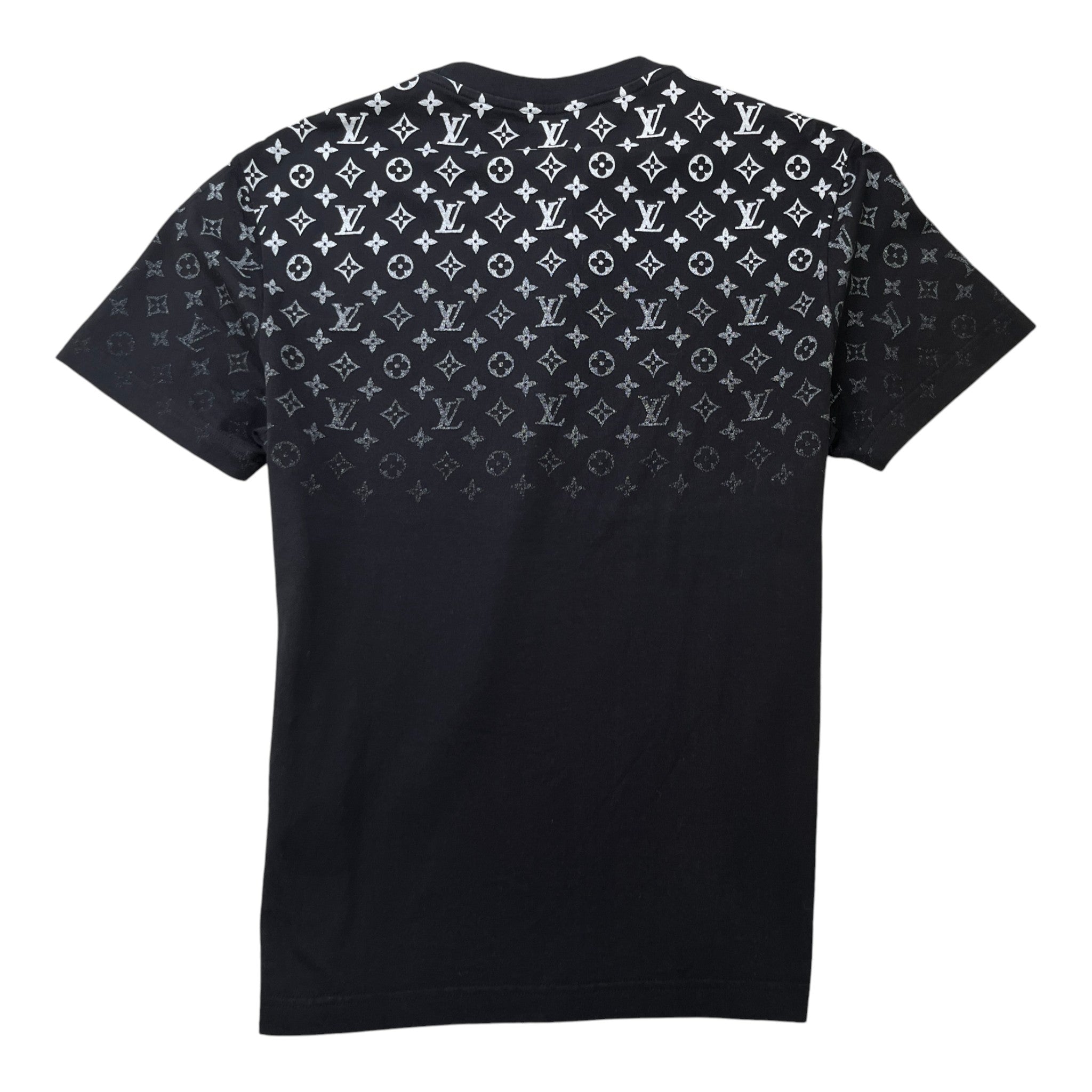 Men's Monogram Gradient T-Shirt Black Size M