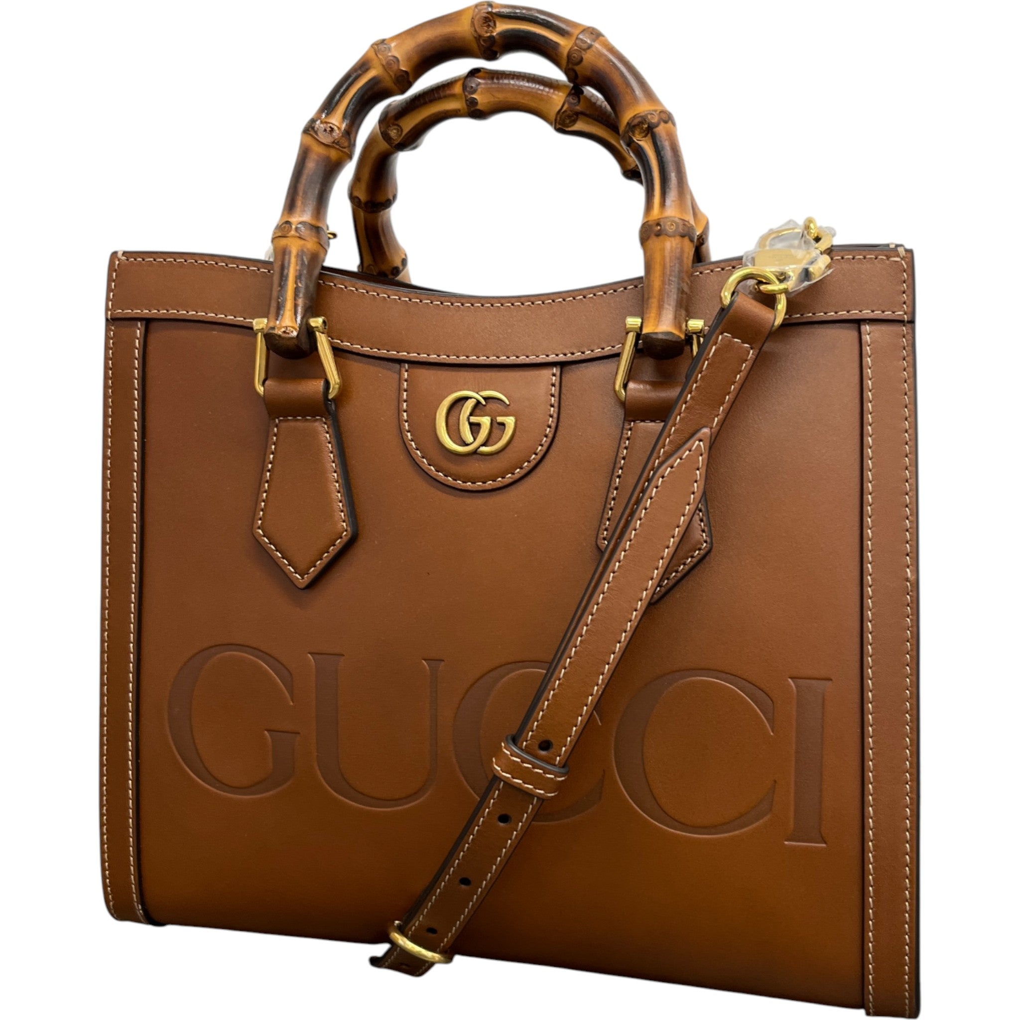 Women's Borsa Diana Bamboo Bag Brown