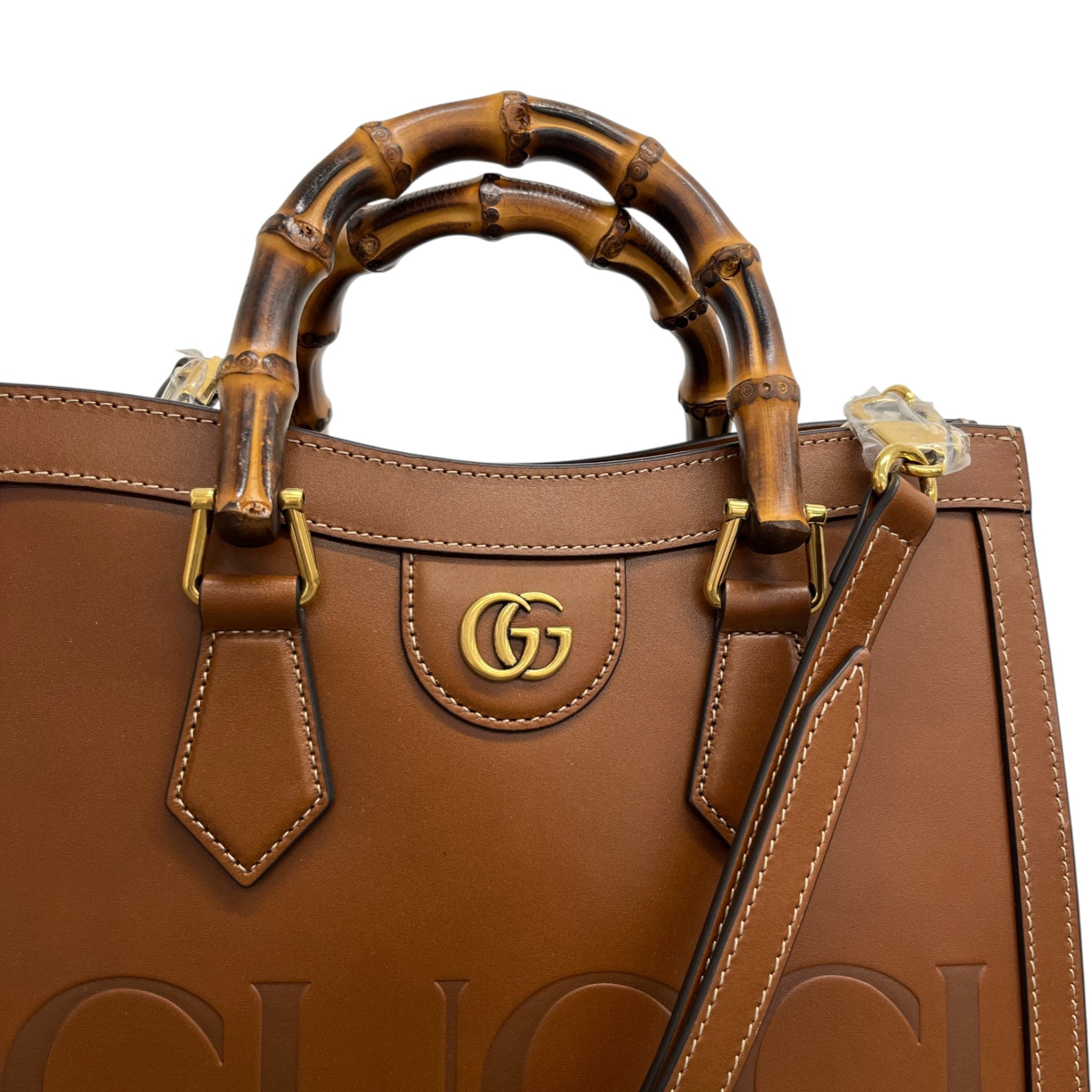 Women's Borsa Diana Bamboo Bag Brown