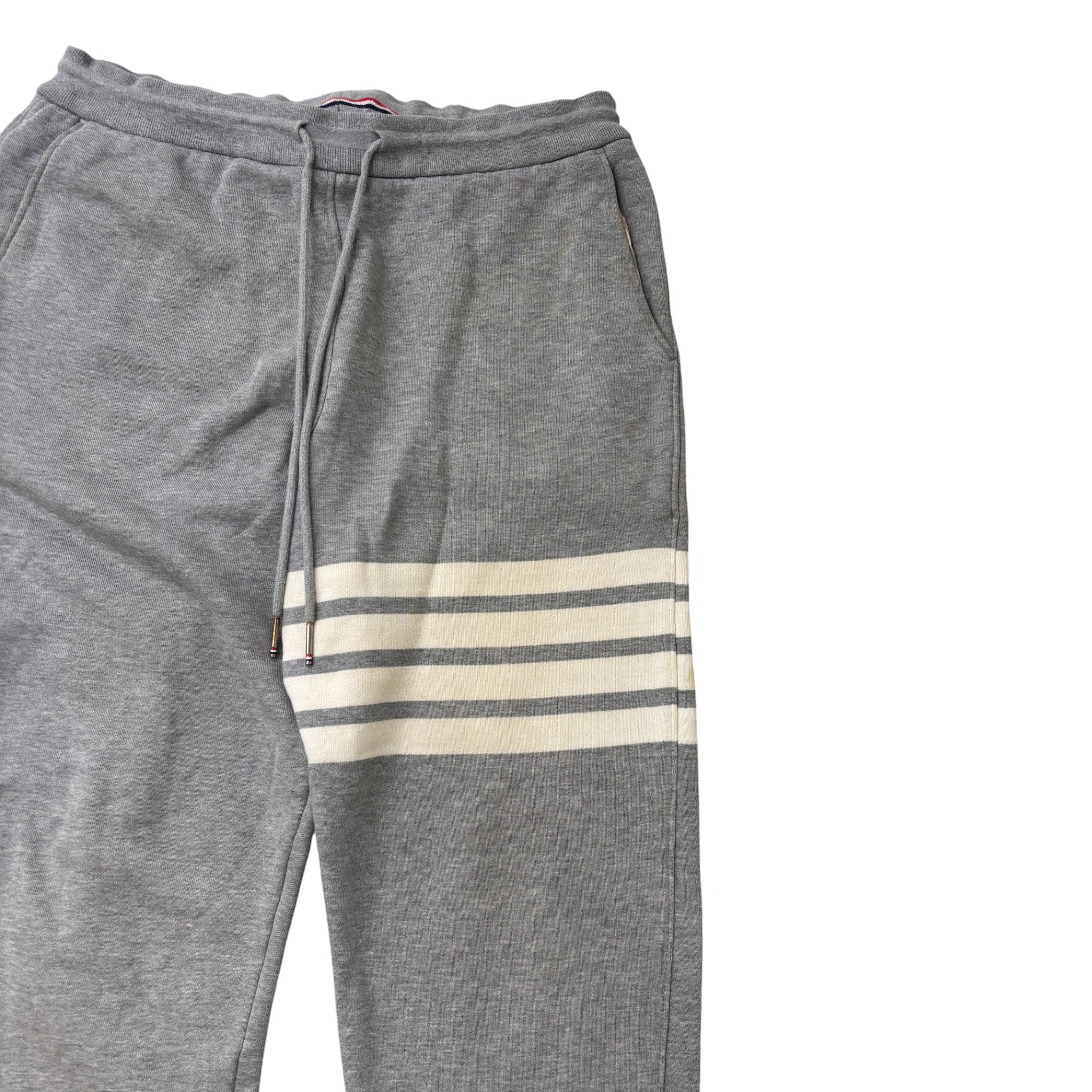 Men's 4-Bar Stripe Joggers Grey Size M