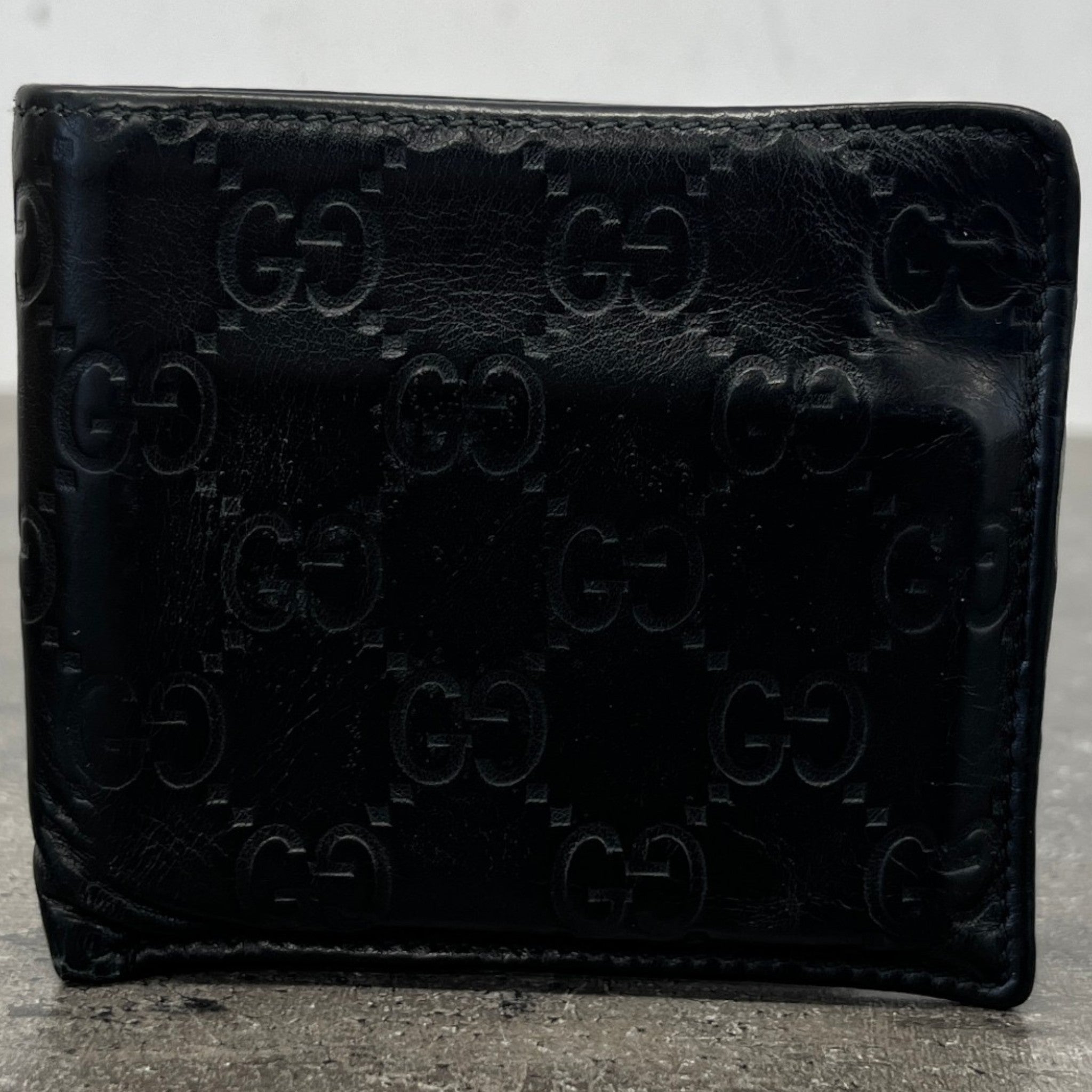 Men's Gg Supreme Bifold Wallet Black