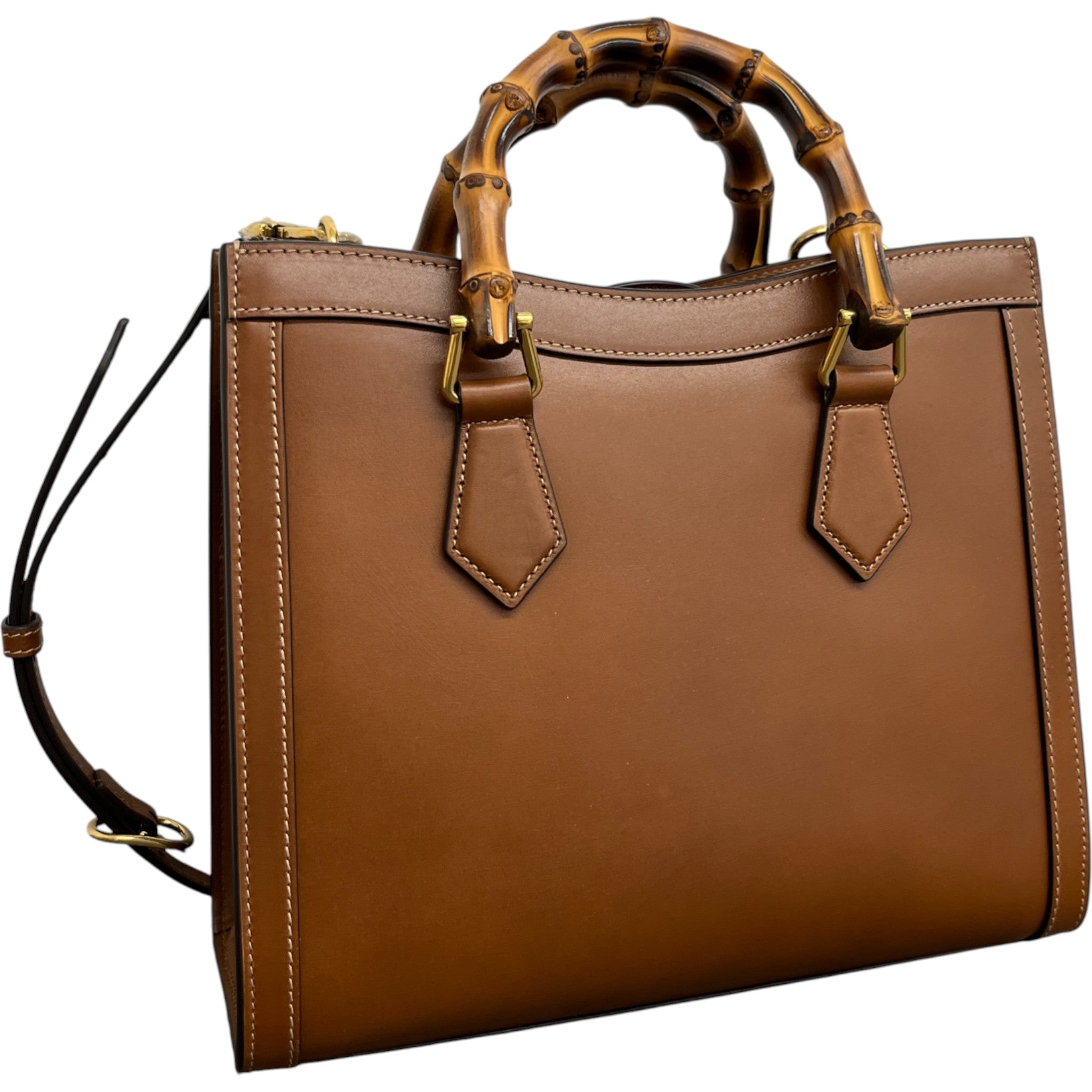 Women's Borsa Diana Bamboo Bag Brown