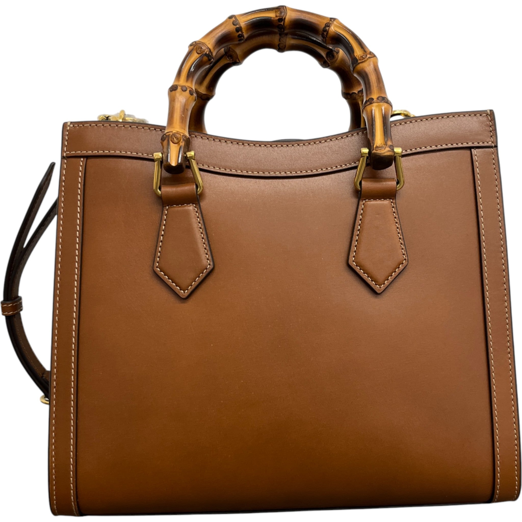 Women's Borsa Diana Bamboo Bag Brown