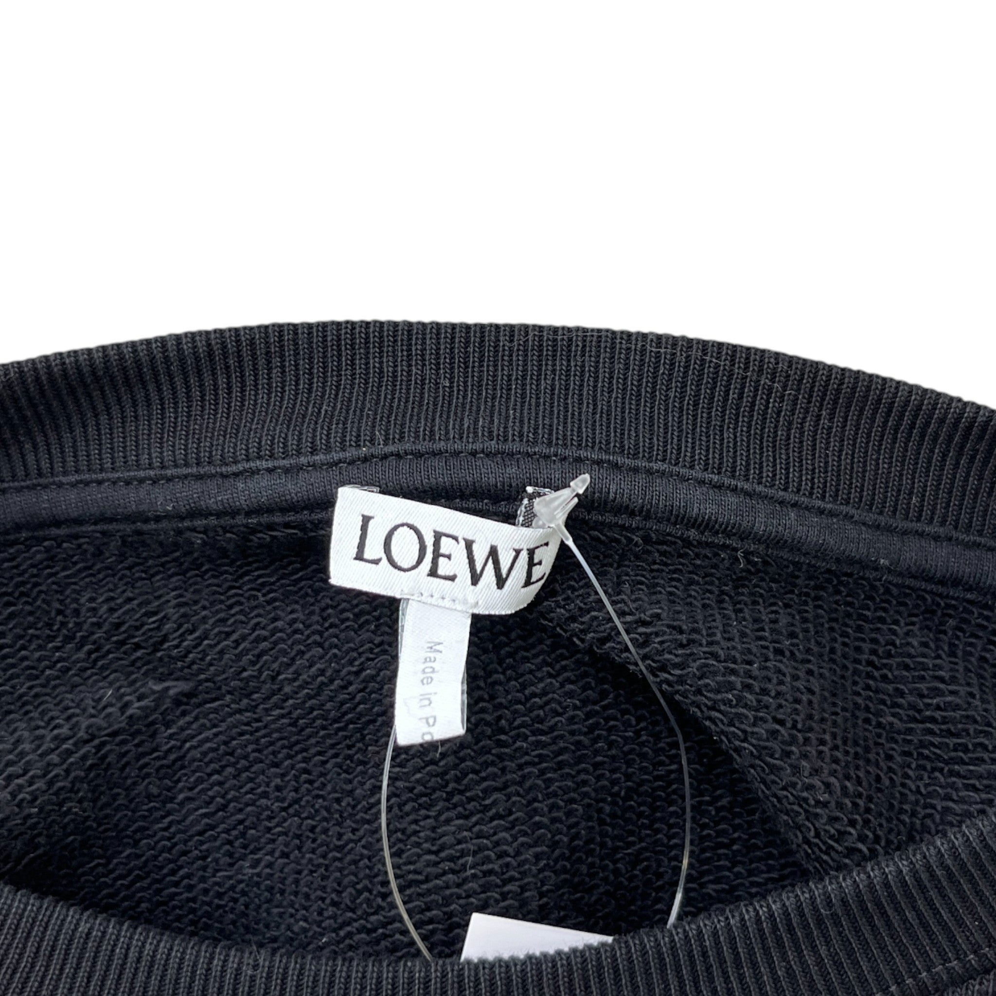 Men's Embroidered Logo Sweatshirt Black Size M