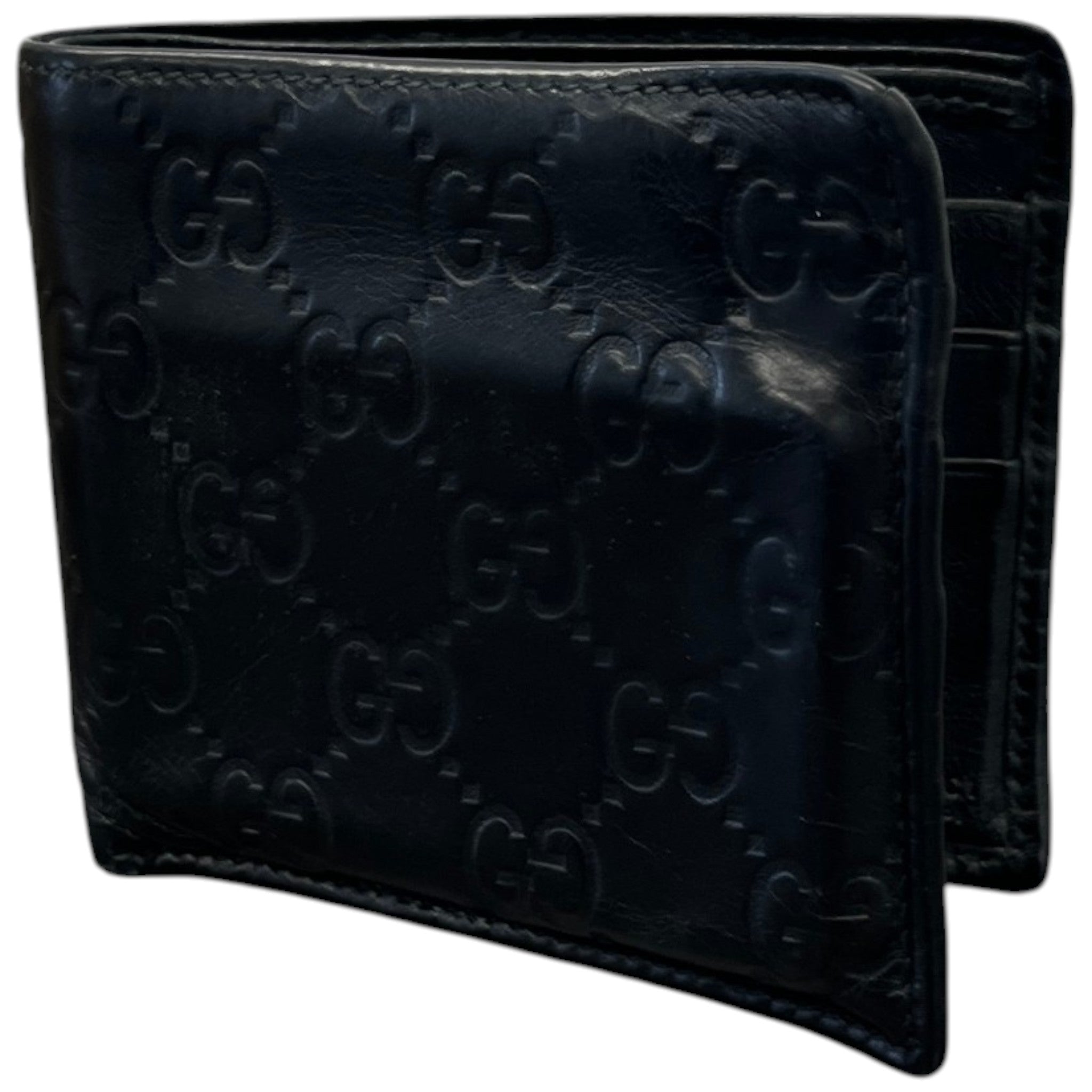 Men's Gg Supreme Bifold Wallet Black