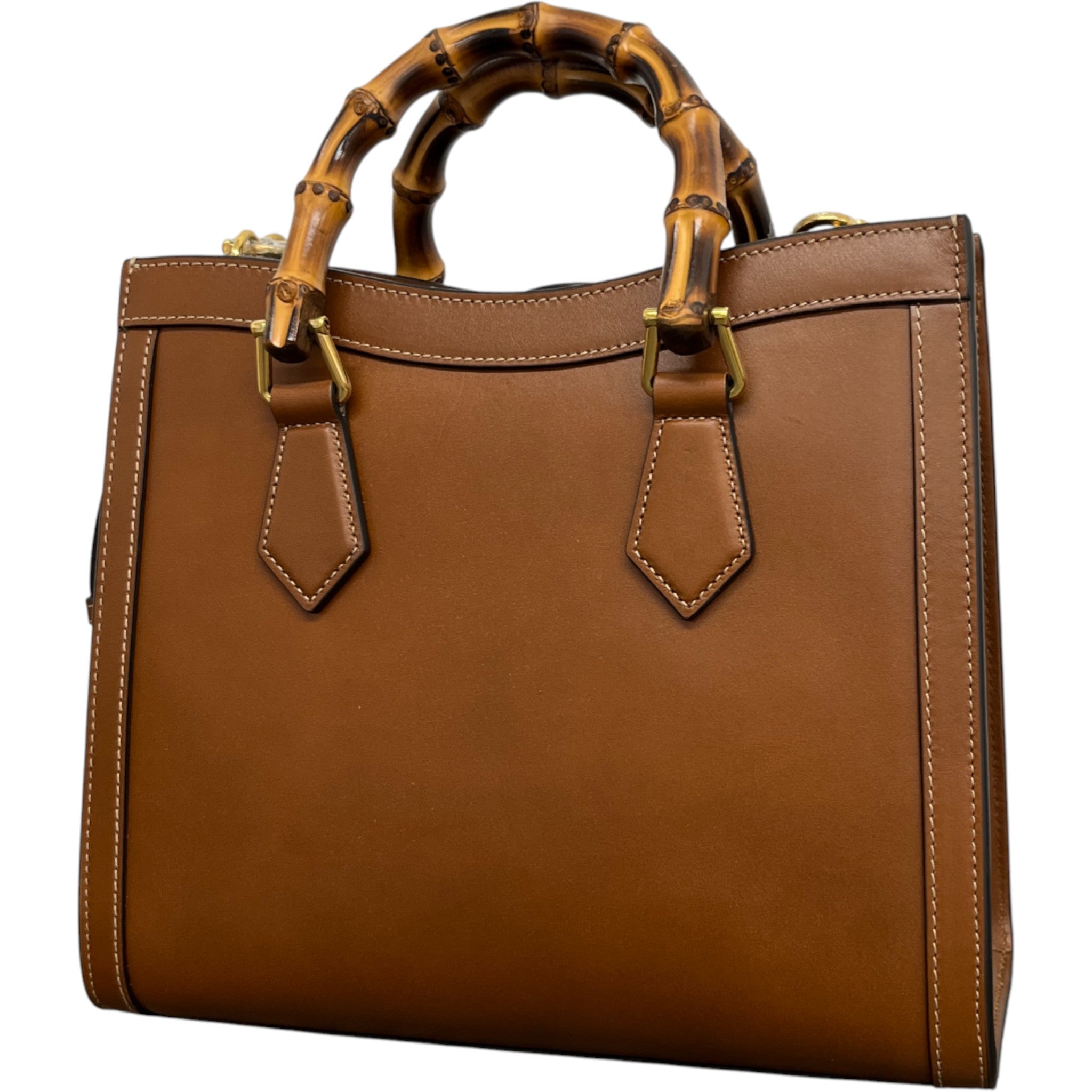 Women's Borsa Diana Bamboo Bag Brown