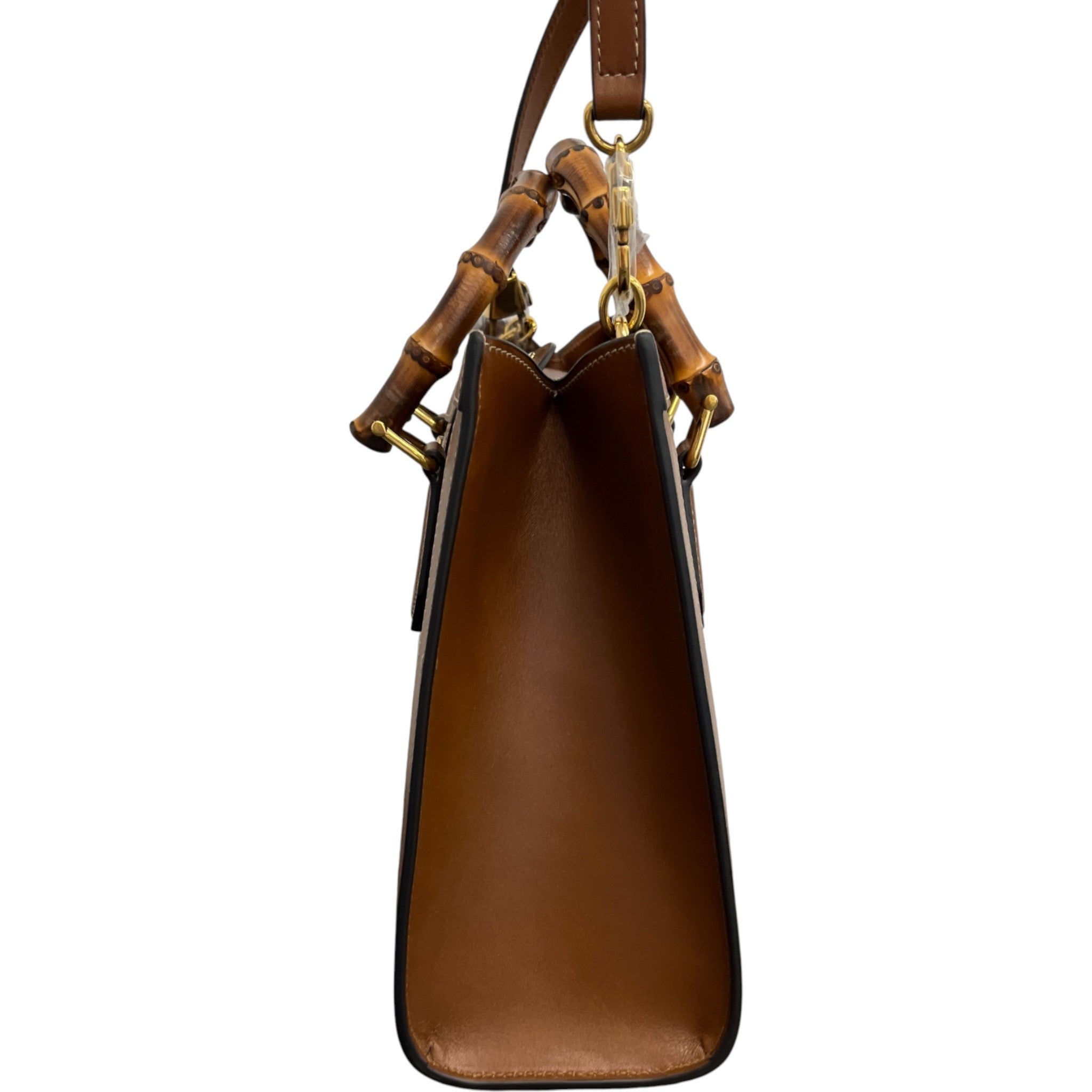 Women's Borsa Diana Bamboo Bag Brown