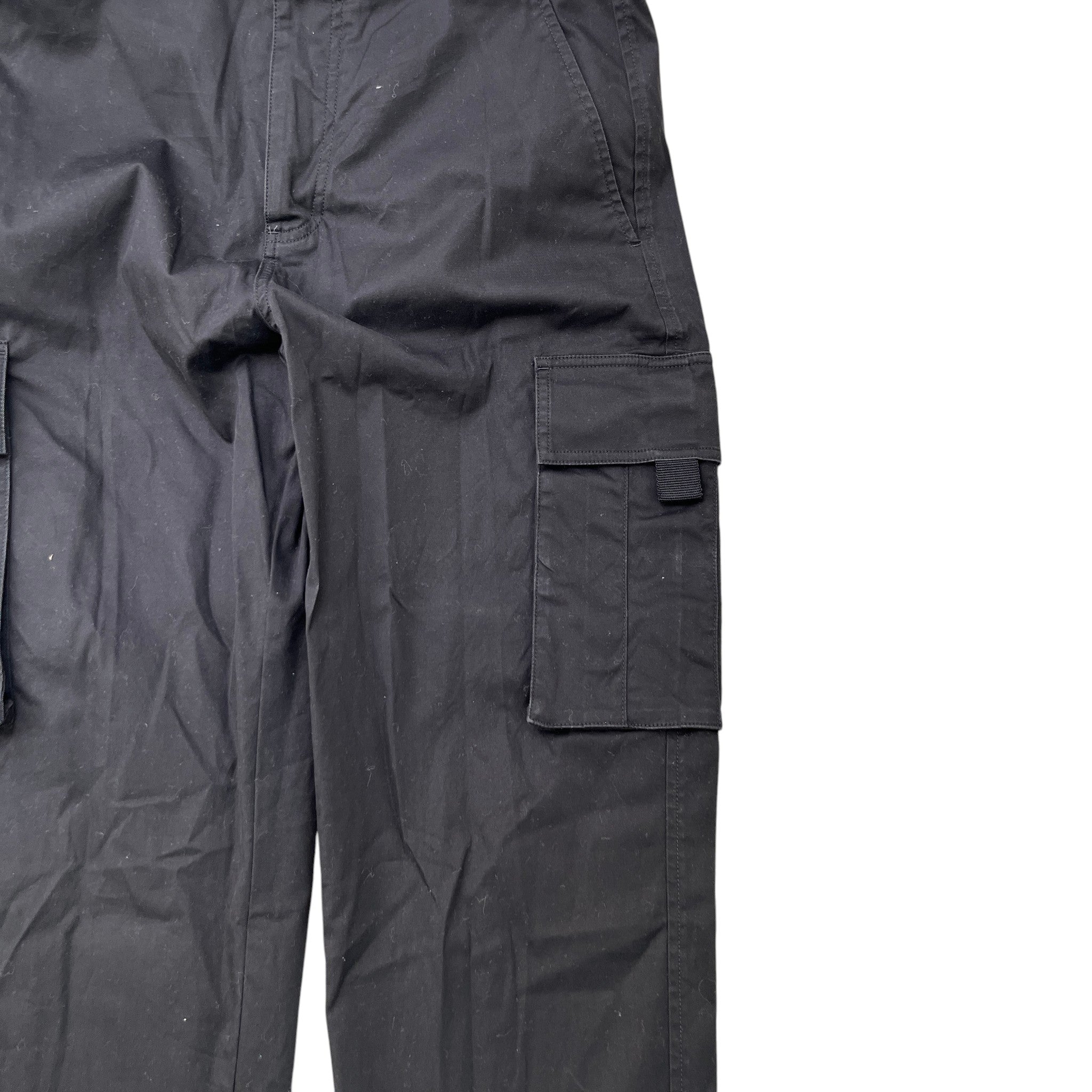 Men's Multiple Utility Pocket Cargos Black Size IT 46 / UK 30