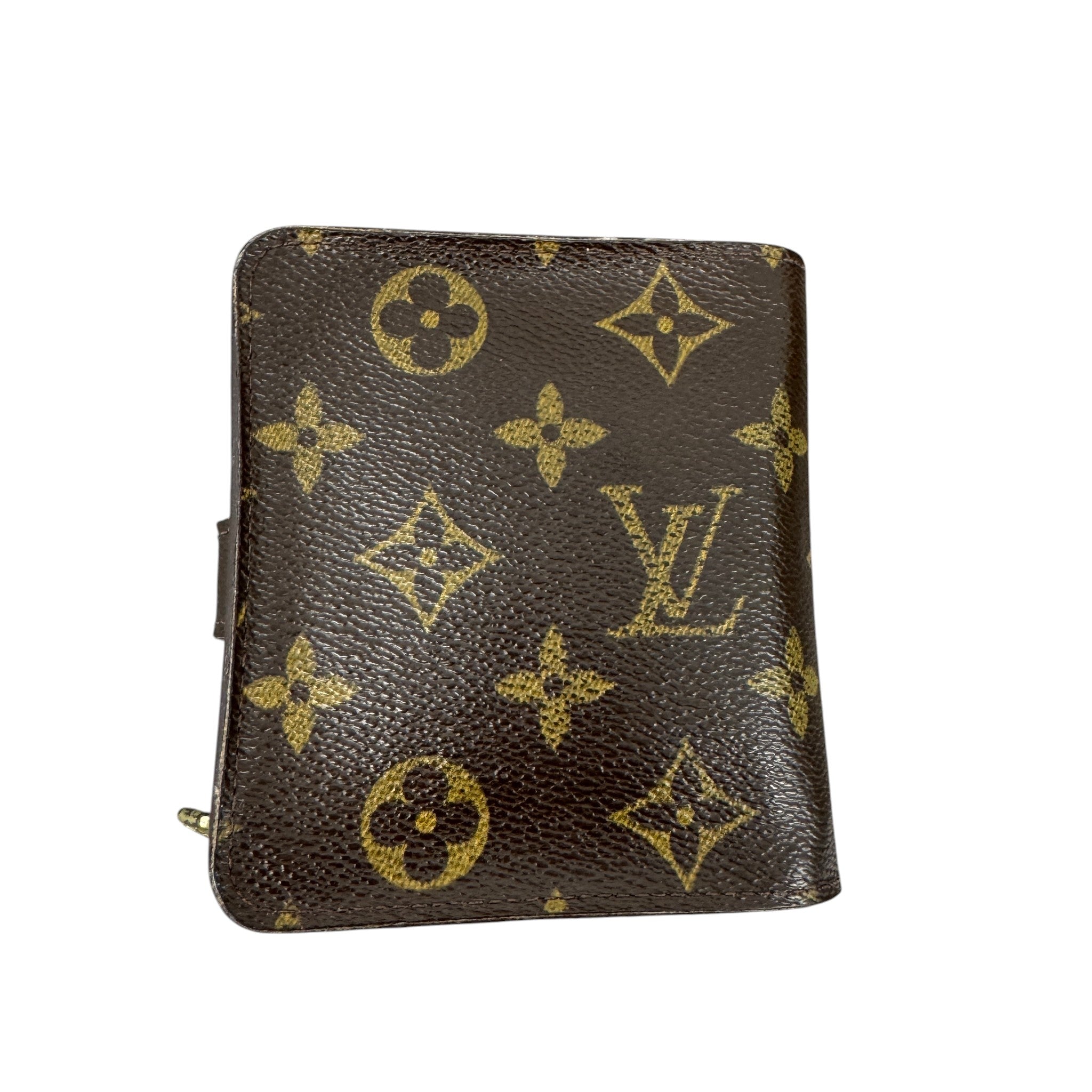 Women's Monogram Compact Zip Wallet Brown
