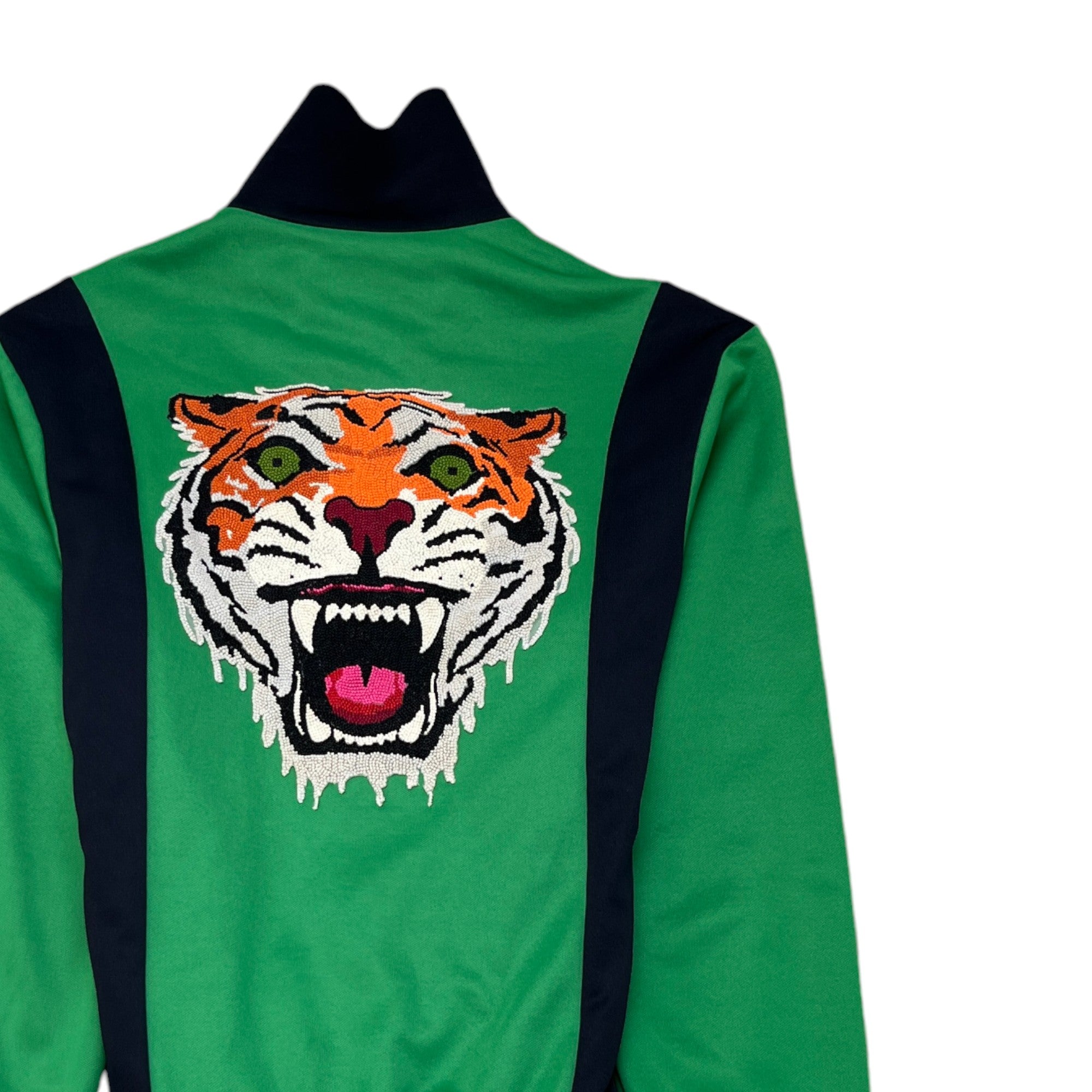 Men's Tiger Logo Jacket Green Size XS