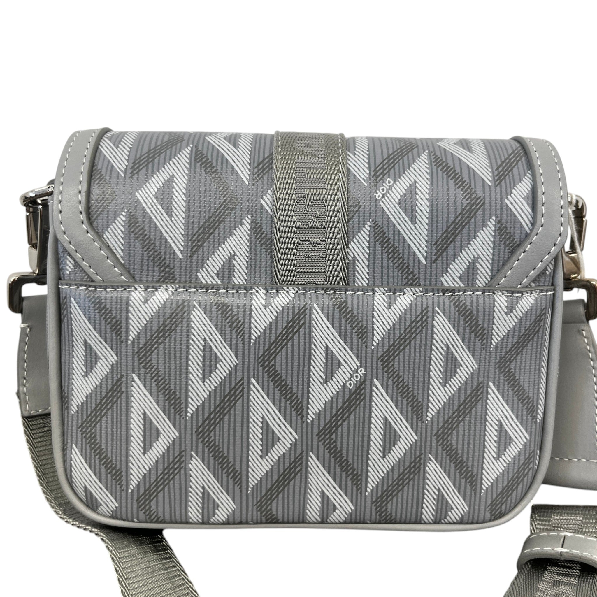 Men's Mini Dior Hit The Road Messenger Bag Grey